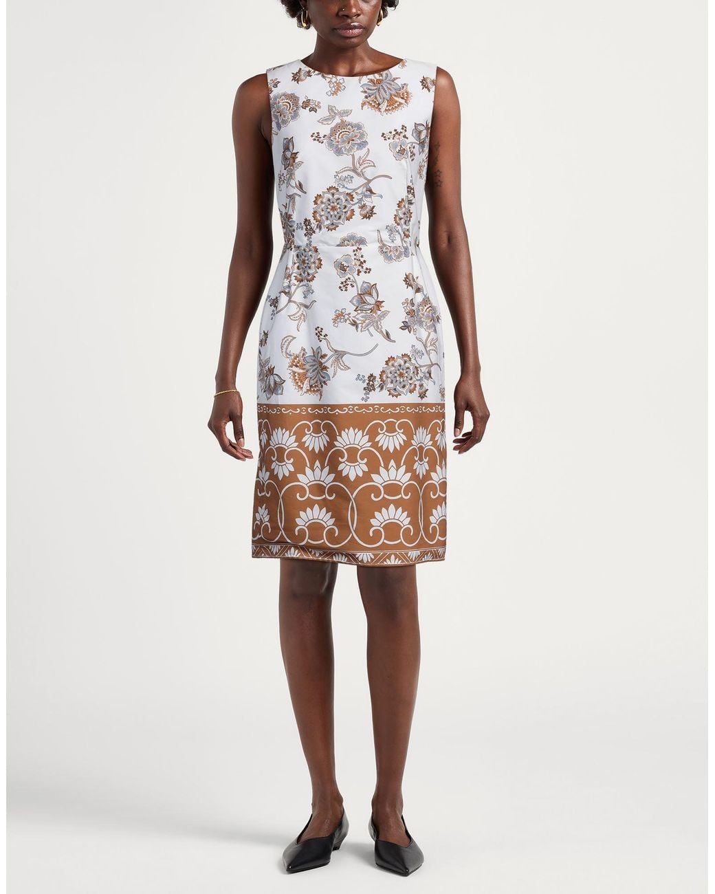 Eleventy White Mini Dress Cotton