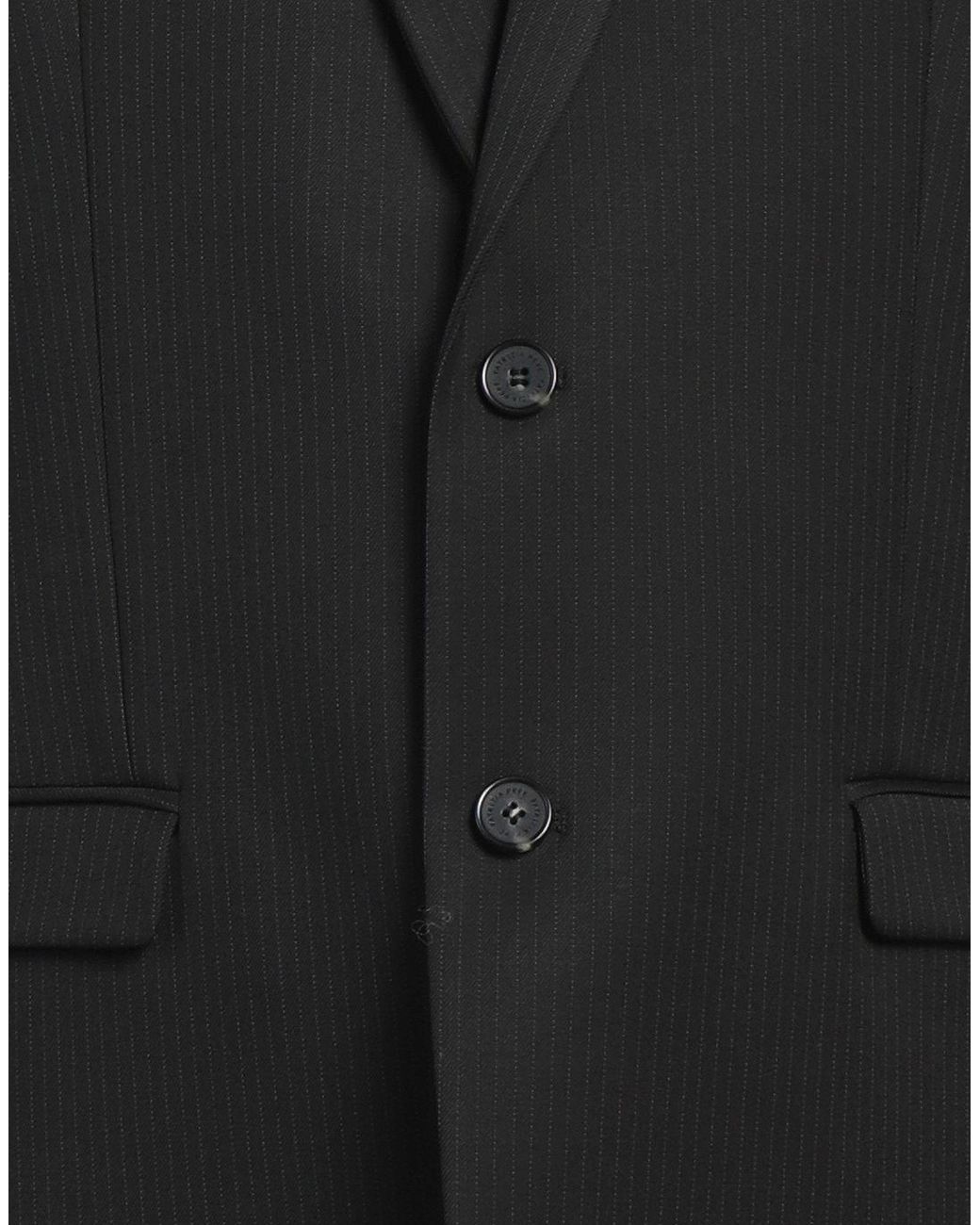 Patrizia Pepe Black Blazer Polyester, Viscose, Elastane for men