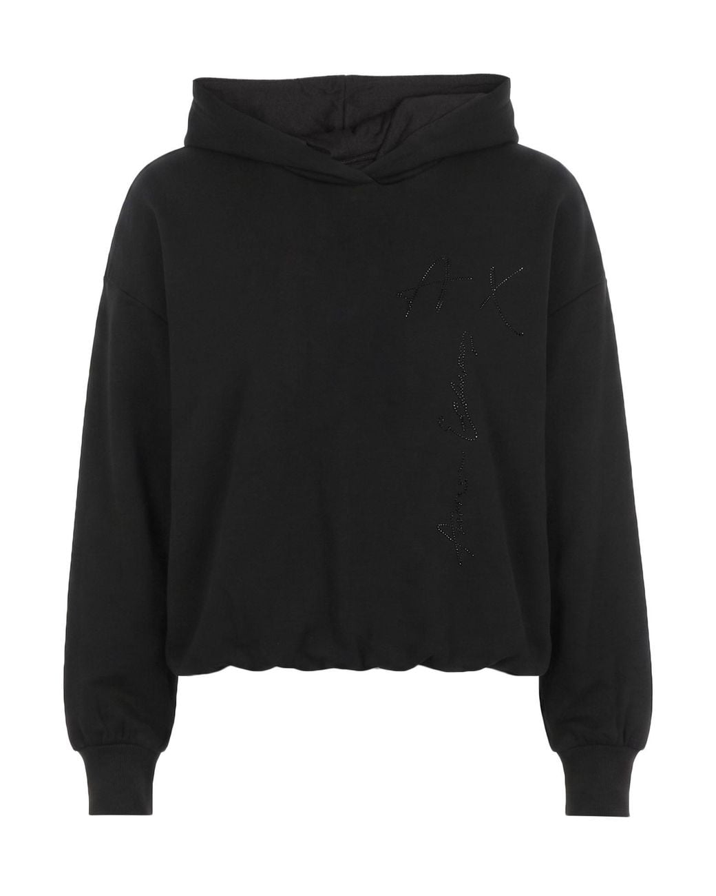 ARMANI EXCHANGE Black Sweatshirt Polyester, Viscose, Elastane
