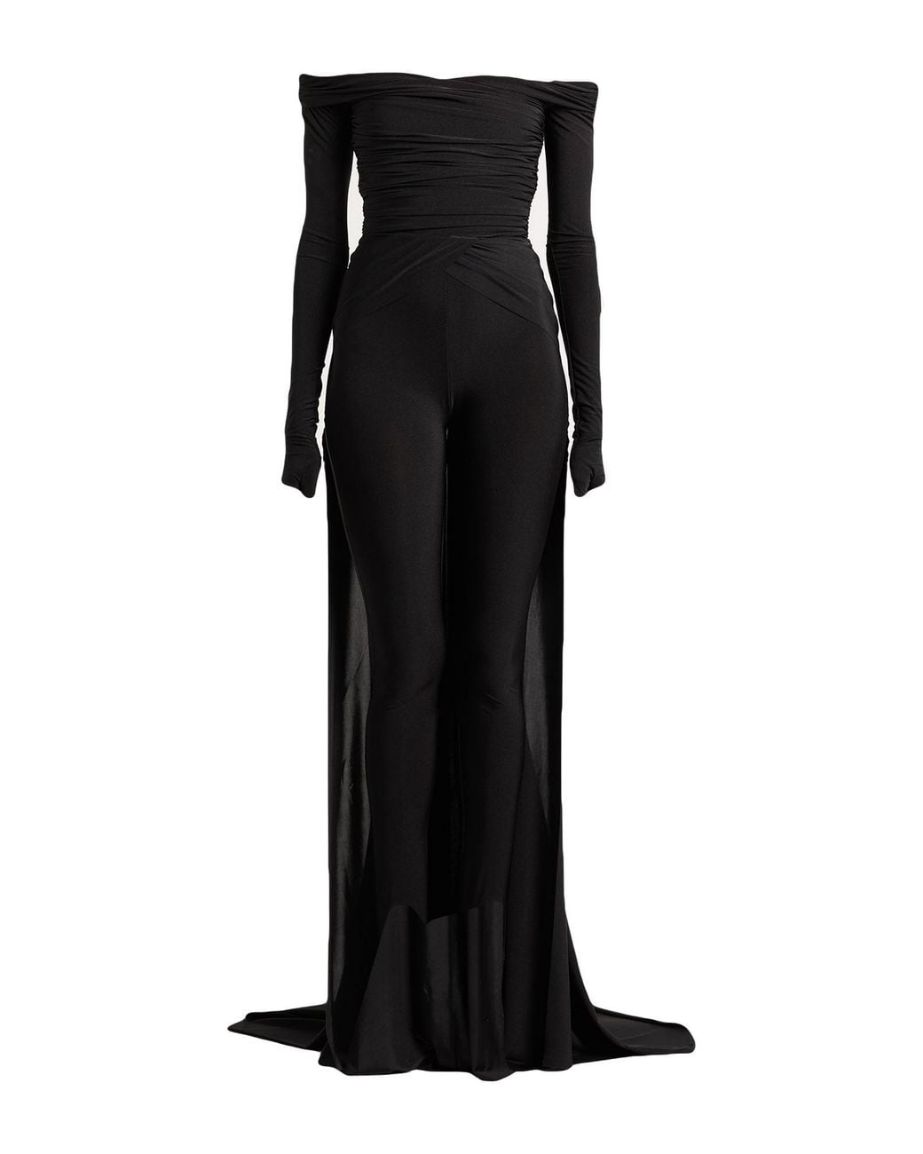 GIUSEPPE DI MORABITO Black Jumpsuit Polyester, Elastane