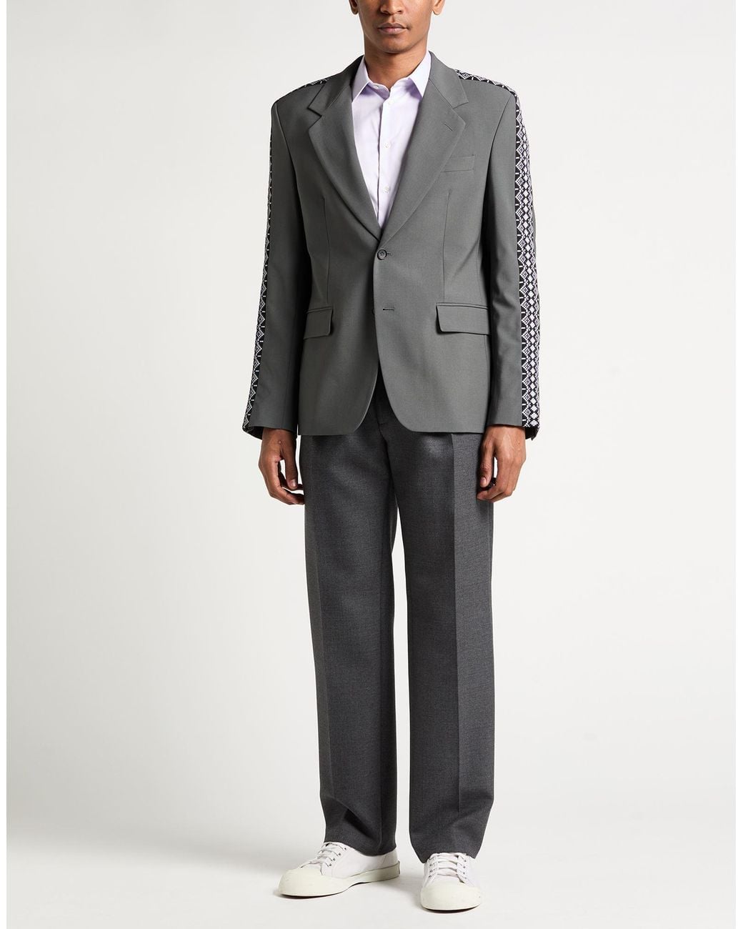 MSGM Black Blazer Virgin Wool, Elastane for men