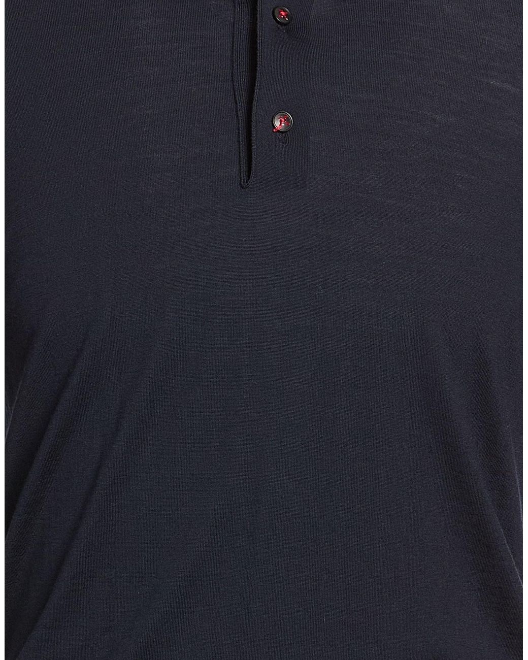 Kiton Blue Midnight Sweater Wool for men