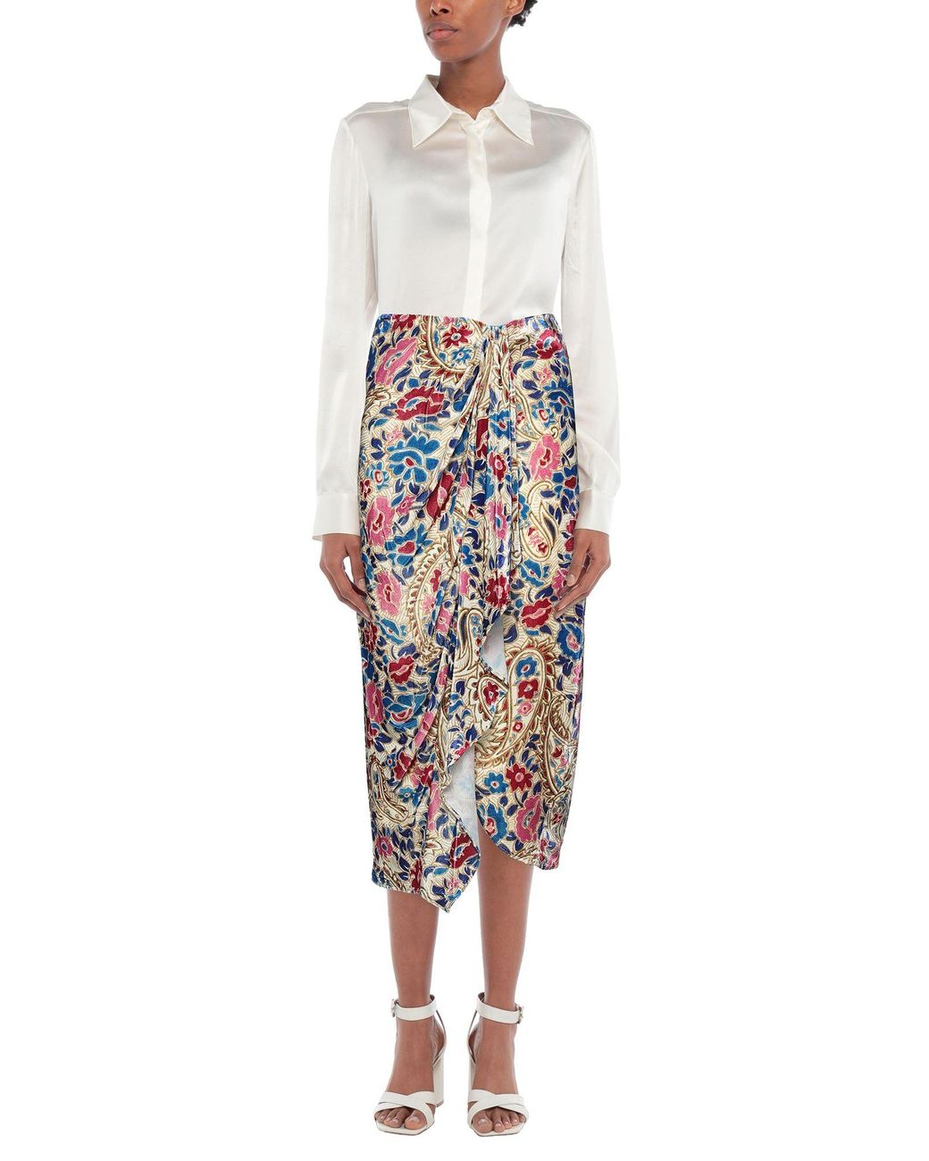 Isabel Marant White Midi Skirt