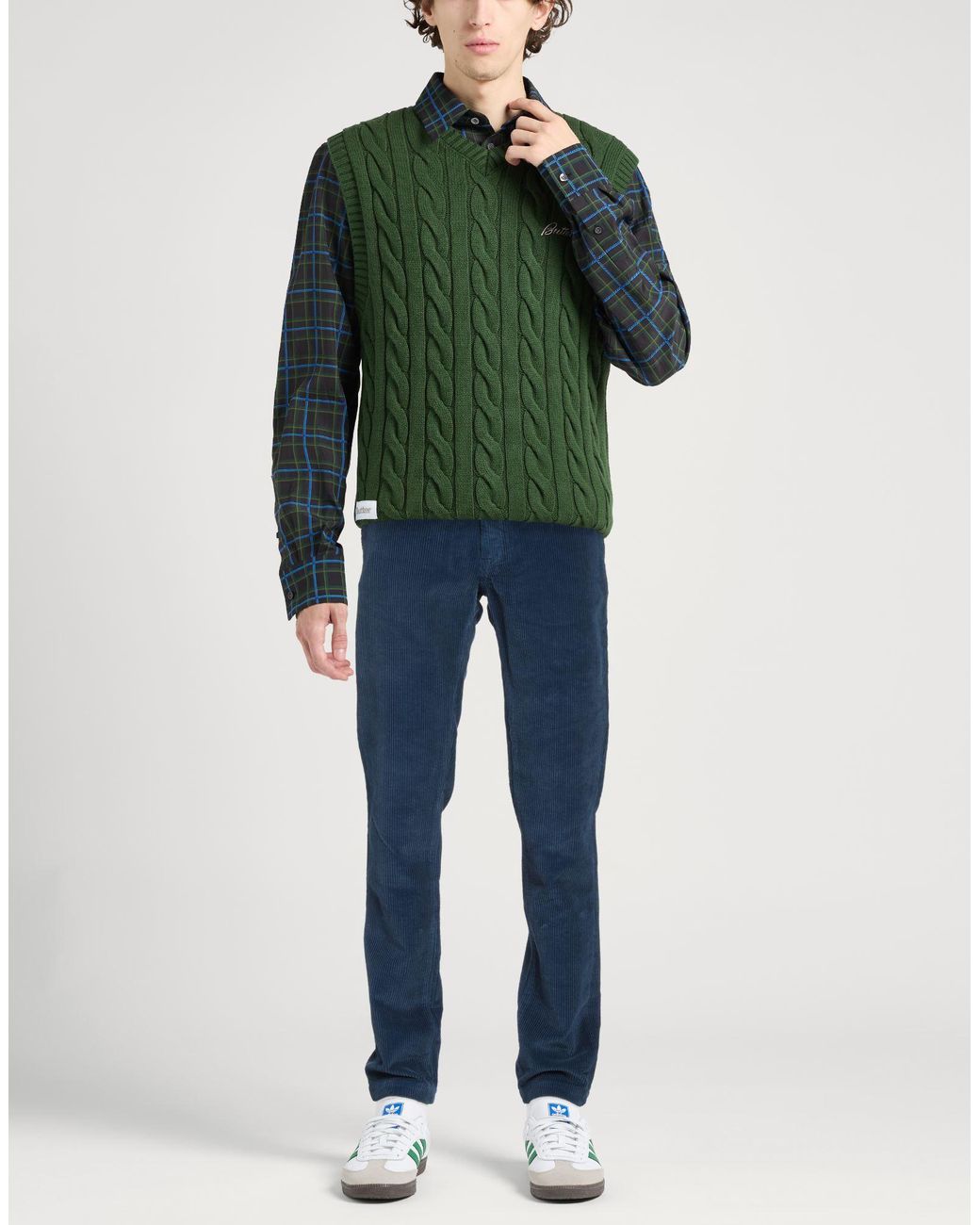 CYCLE Blue Pants Cotton for men