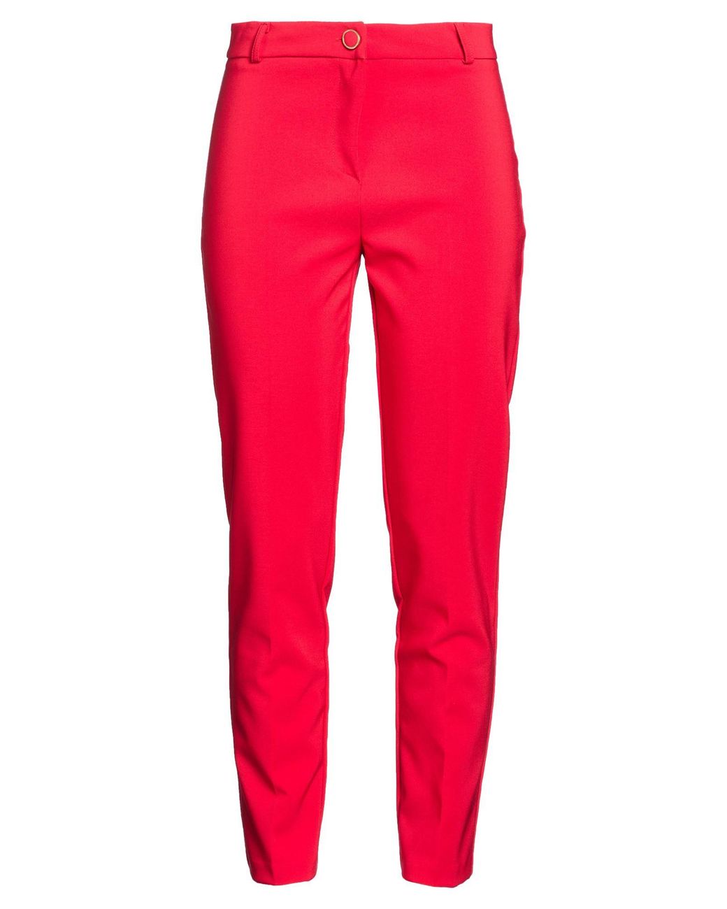 Rinascimento Red Pants Polyester, Elastane