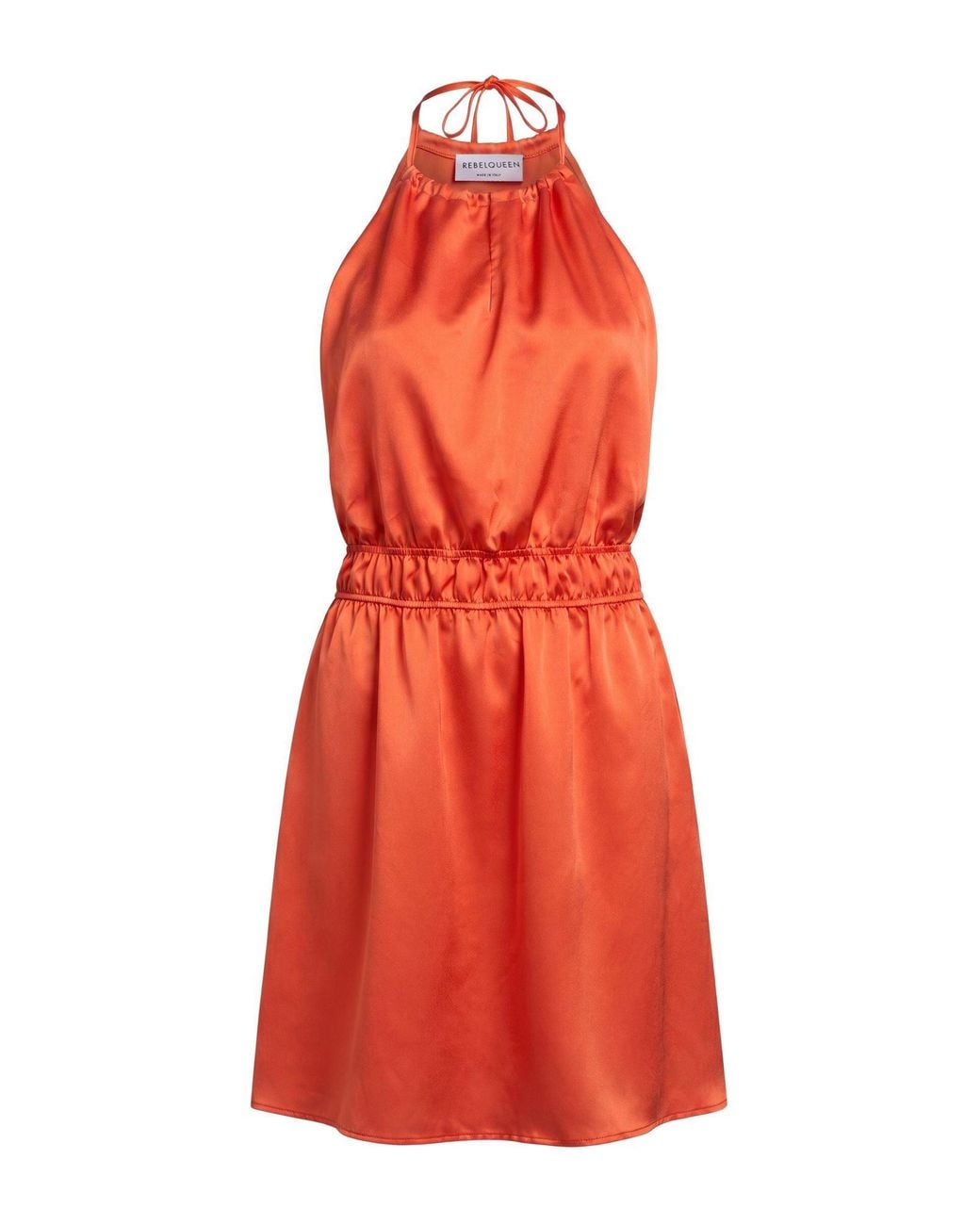 Rebel Queen Red Mini Dress Polyester, Elastane