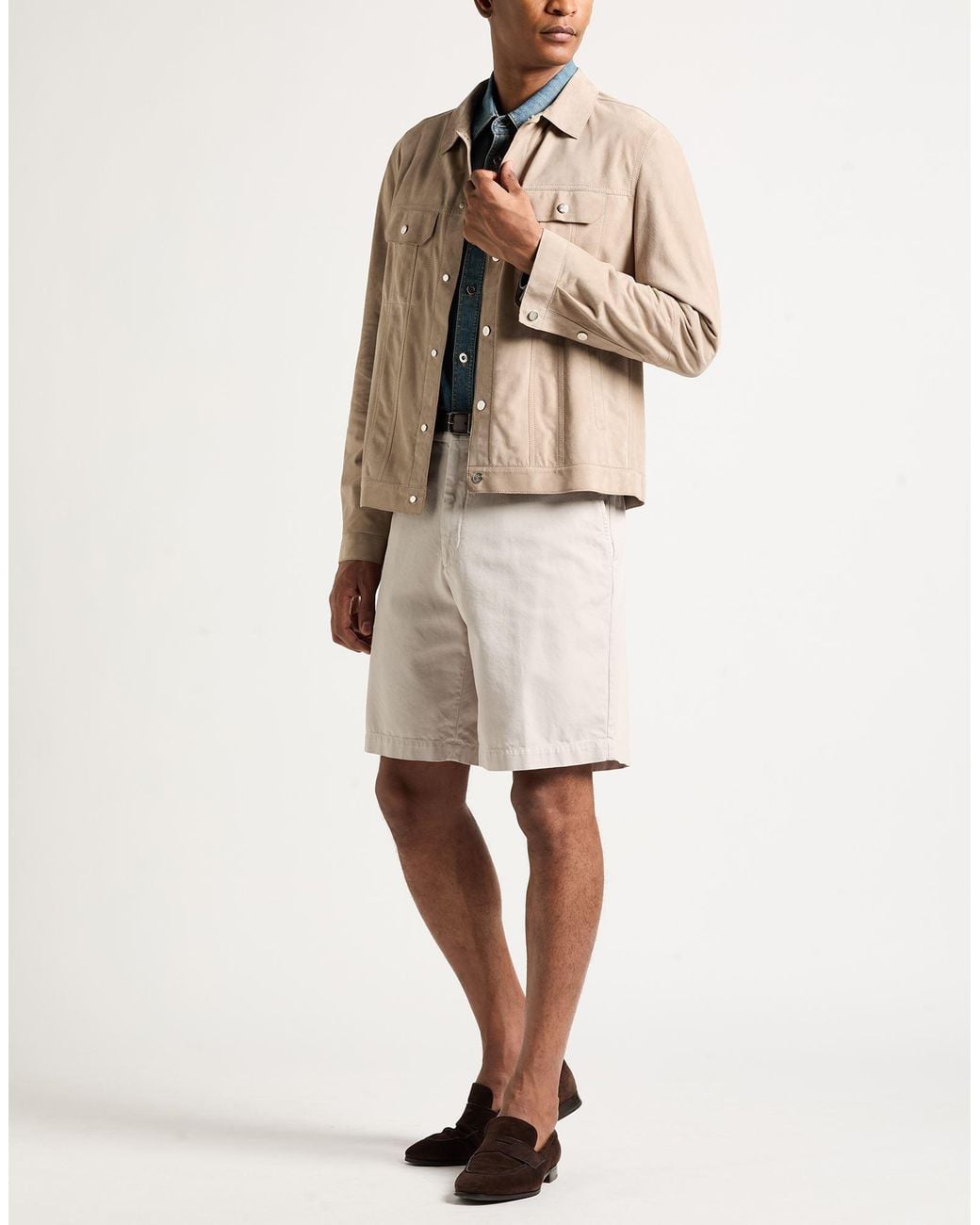 Brunello Cucinelli Natural Jacket Leather for men
