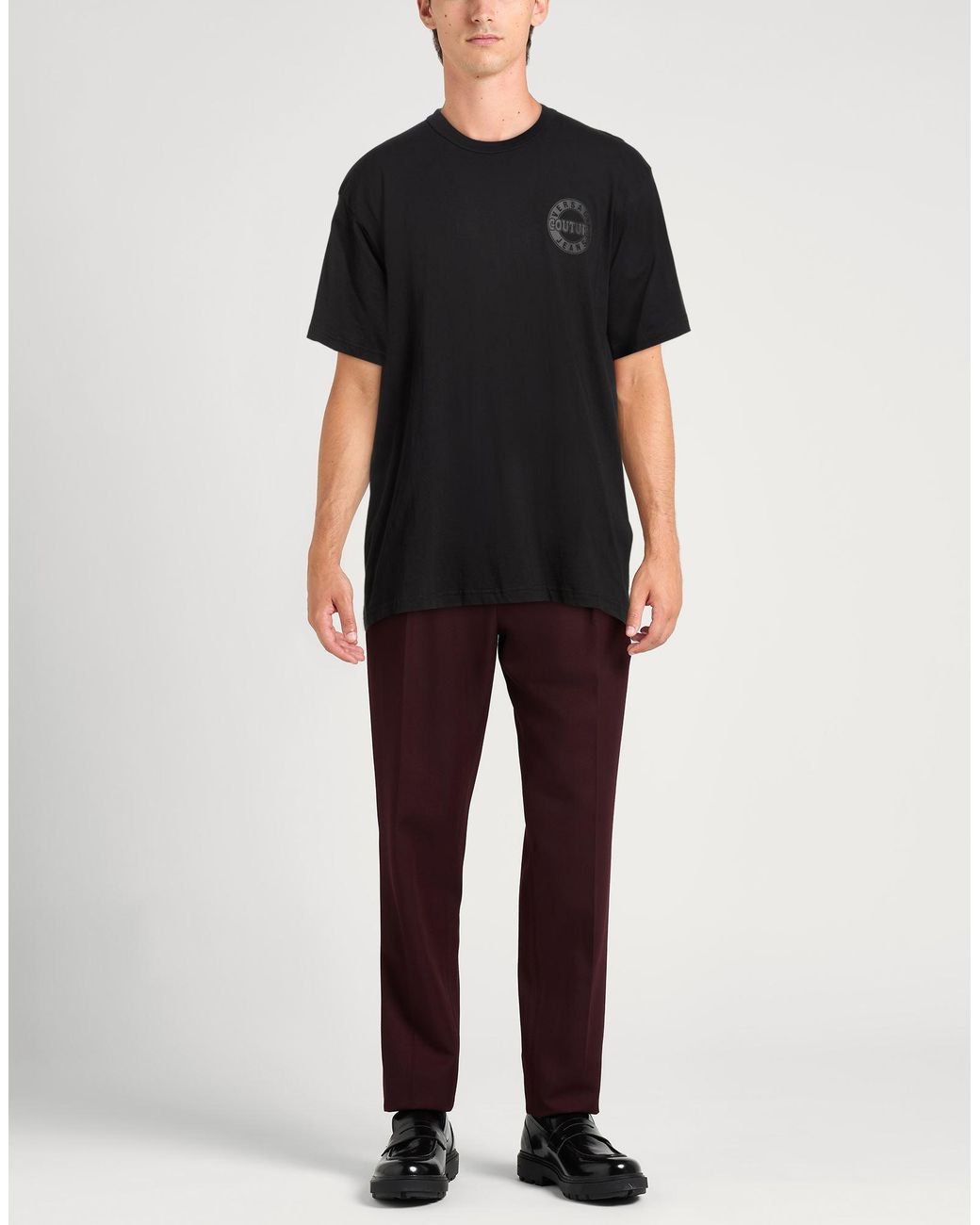 Versace Jeans Couture Black T-Shirt Cotton for men