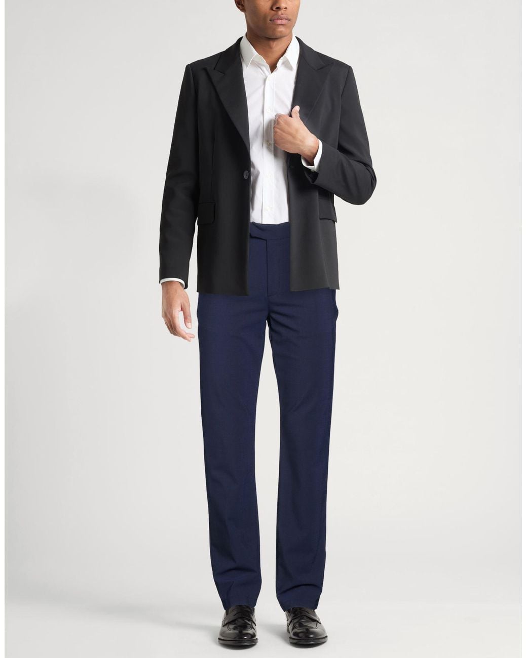 Eleventy Blue Midnight Pants Wool, Elastane for men