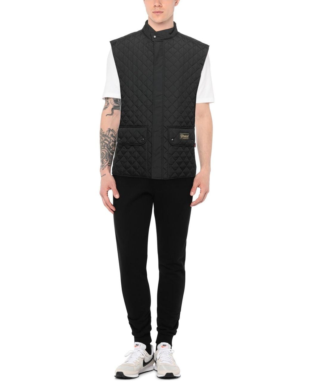 Belstaff Black Puffer Polyester for men