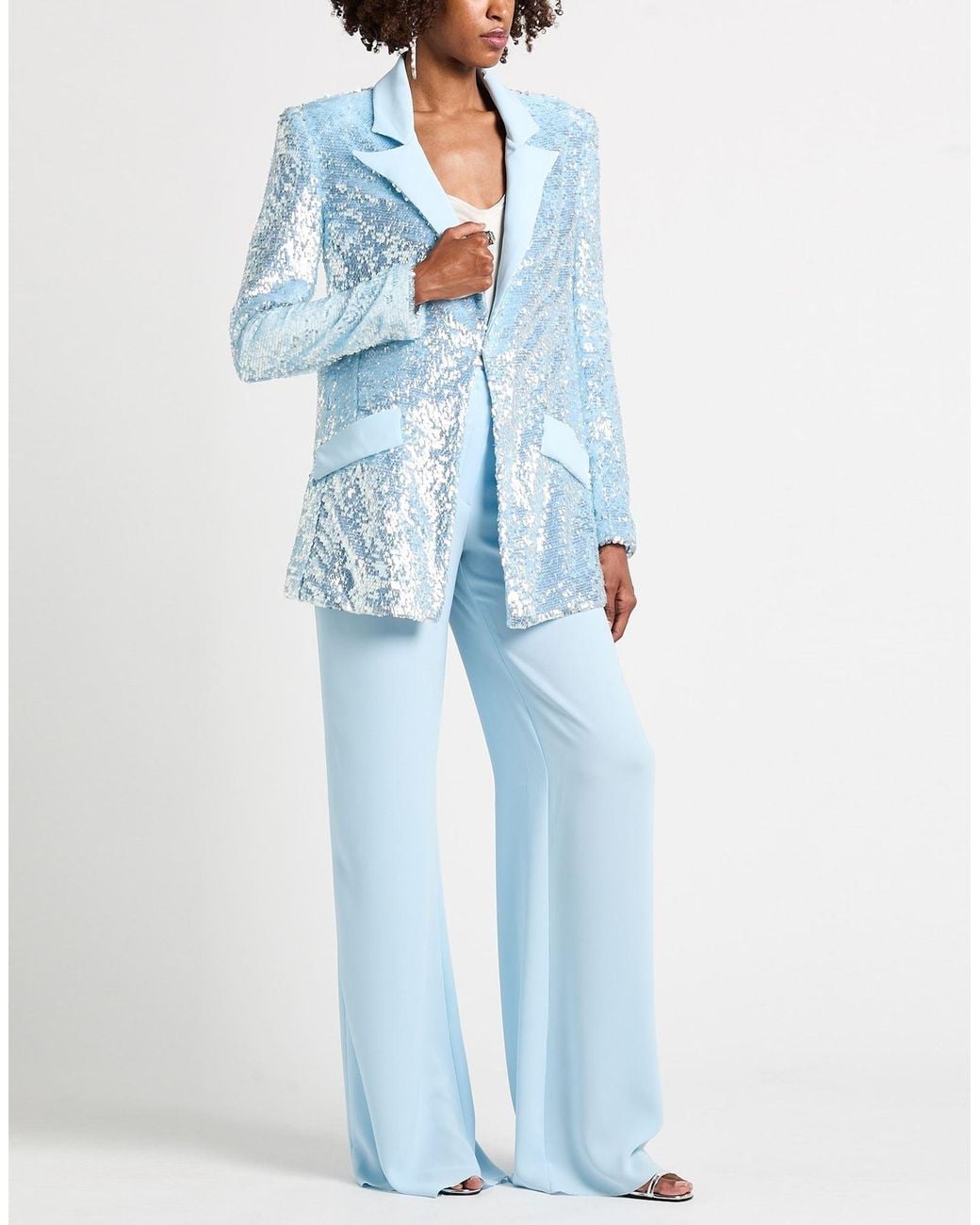 Tony Ward Blue Sky Suit Acetate, Silk