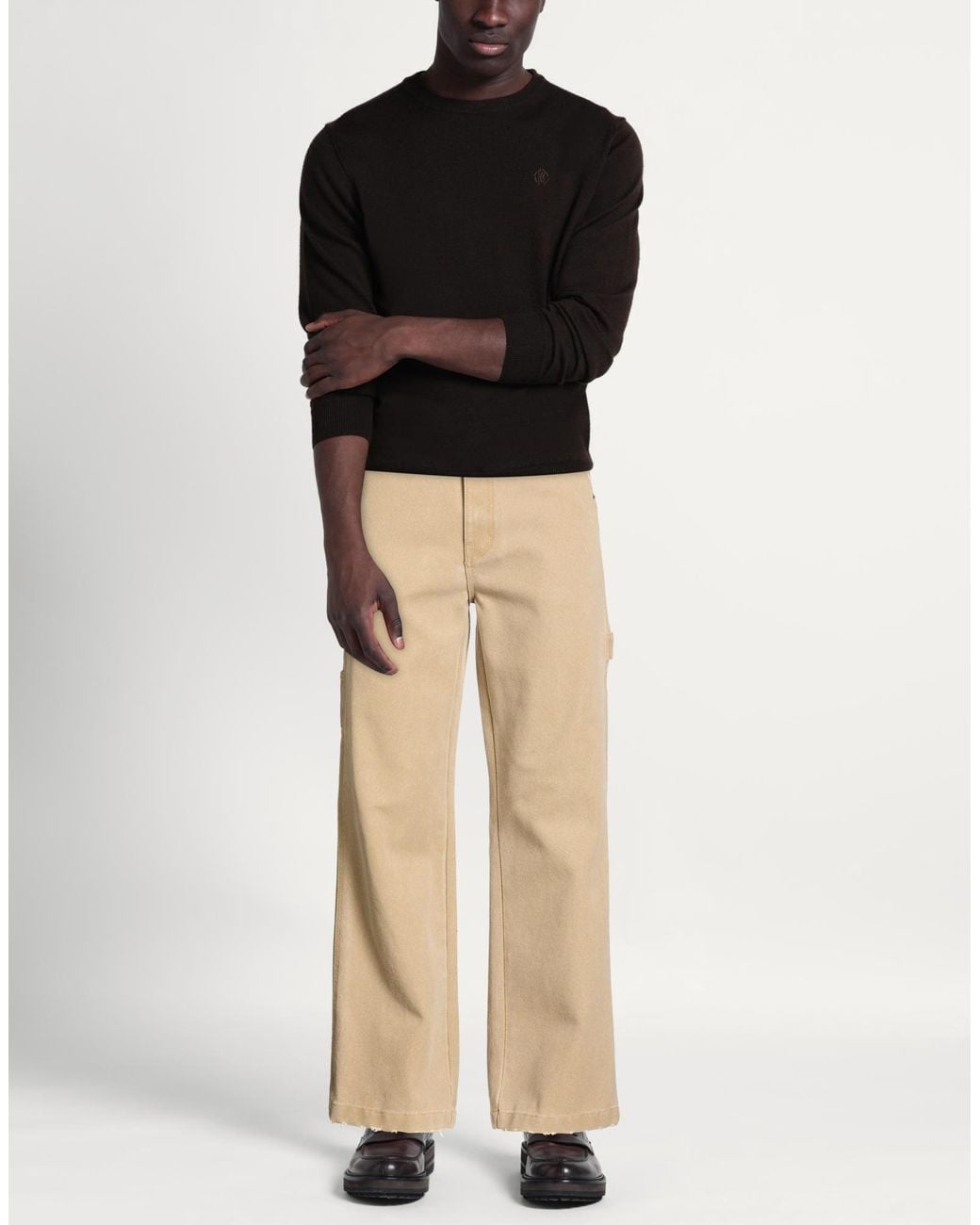 we11done Natural Pants Polyester, Cotton, Rayon for men