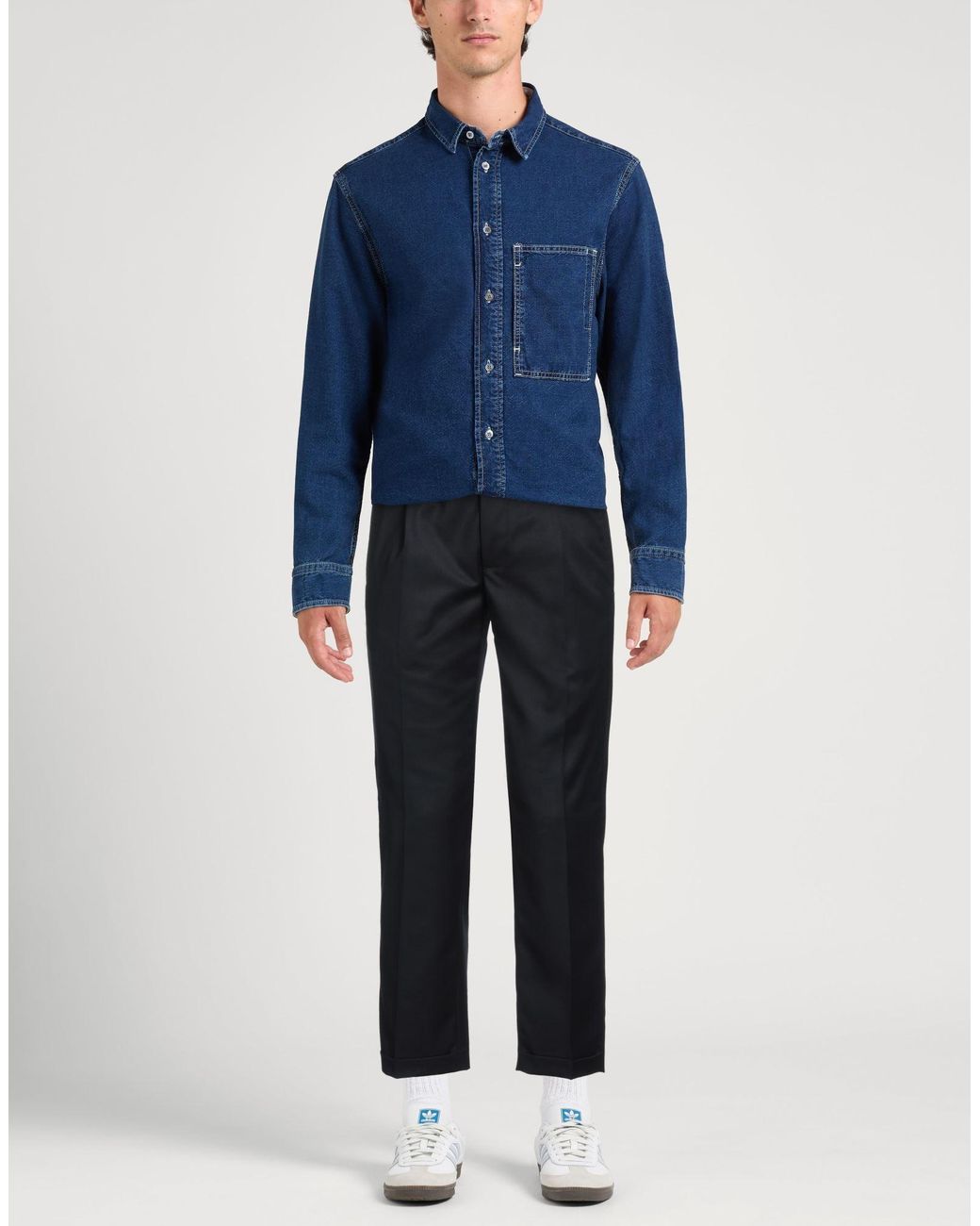 Daniele Alessandrini Blue Trouser for men