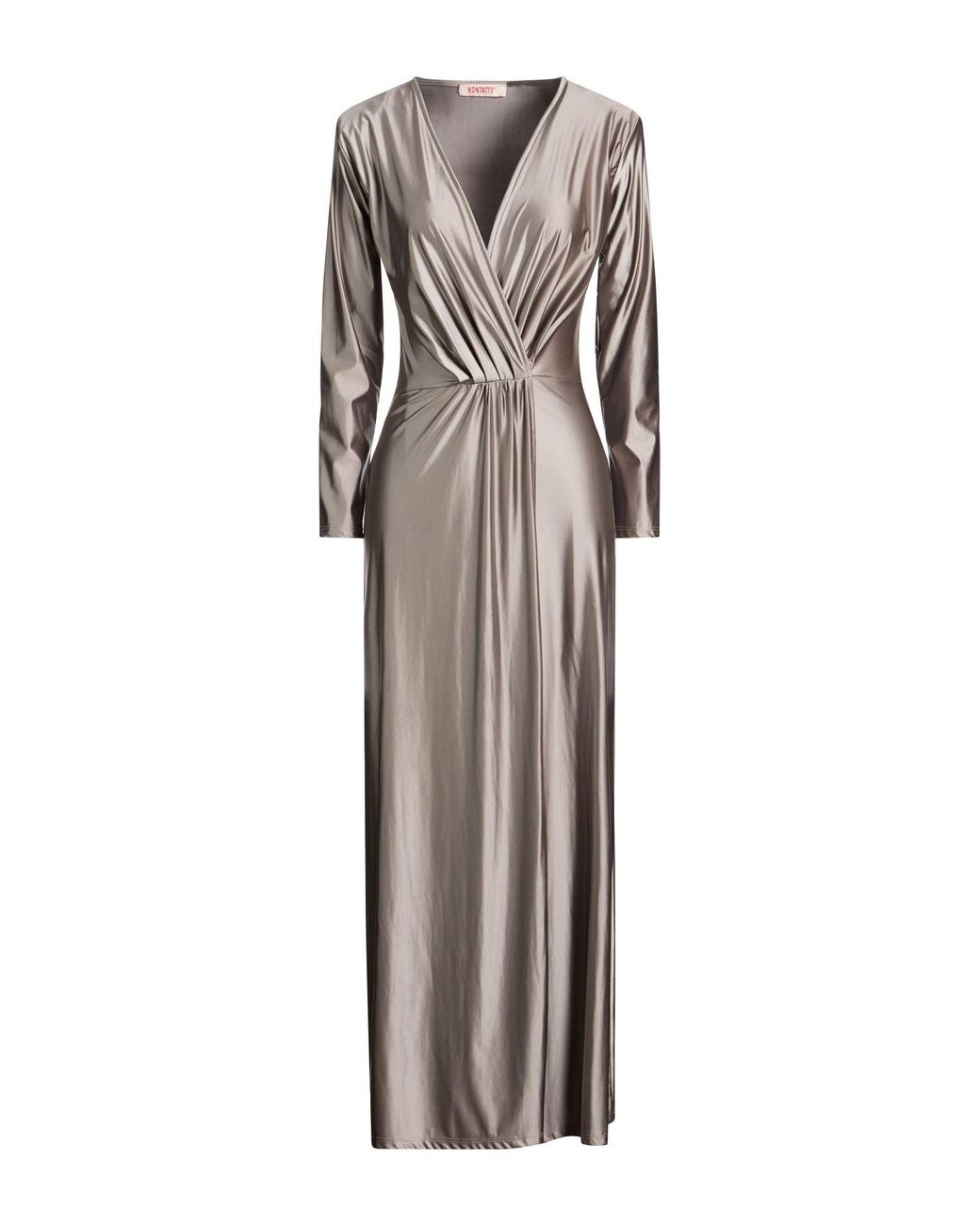 Kontatto Gray Maxi Dress