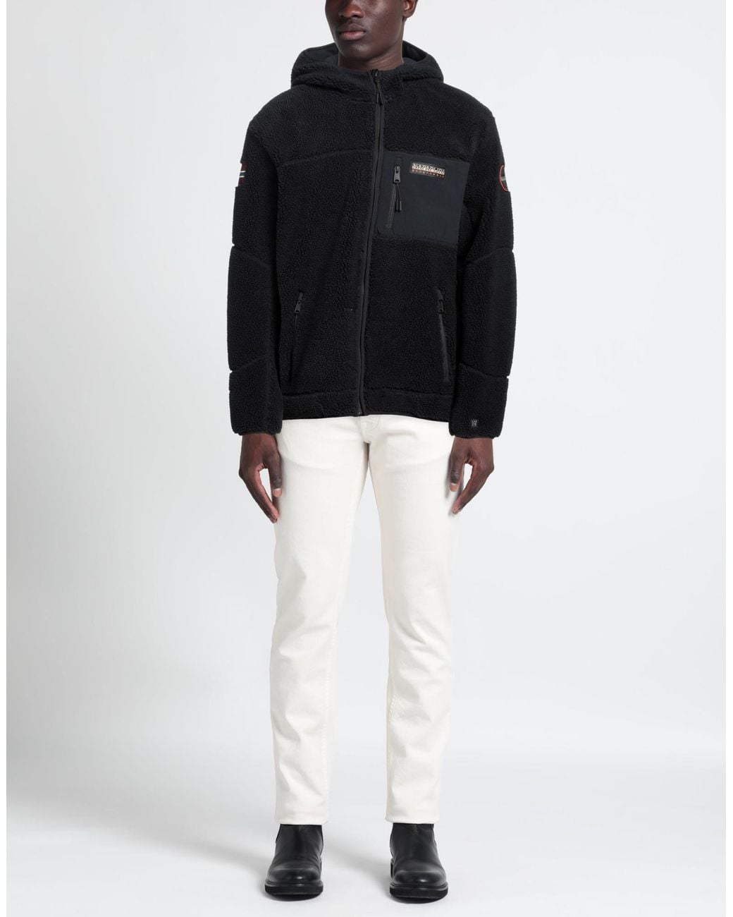 Napapijri Black Shearling & Teddy for men