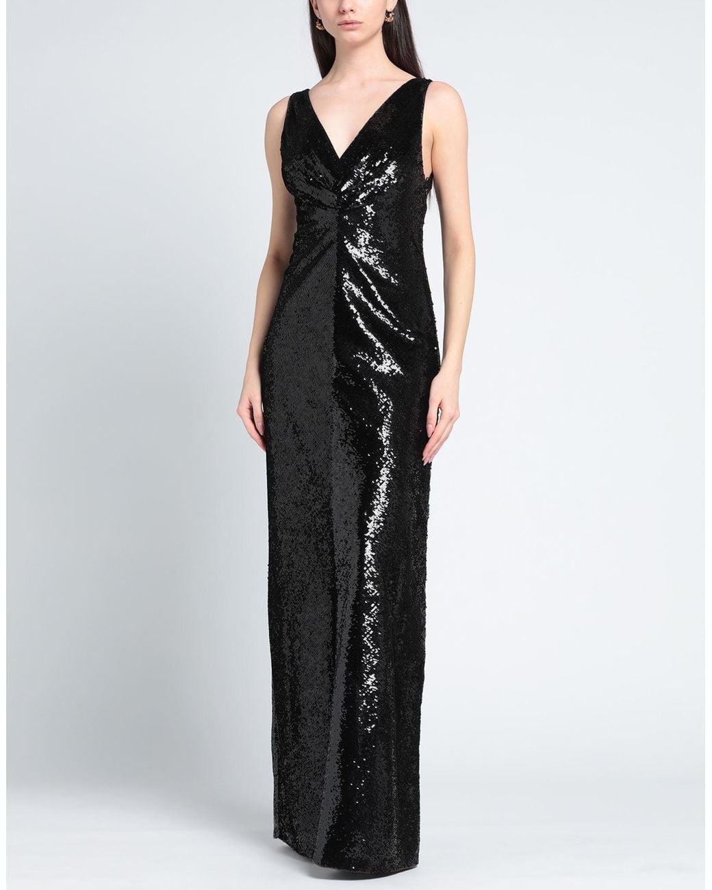 Elisabetta Franchi Black Maxi Dress