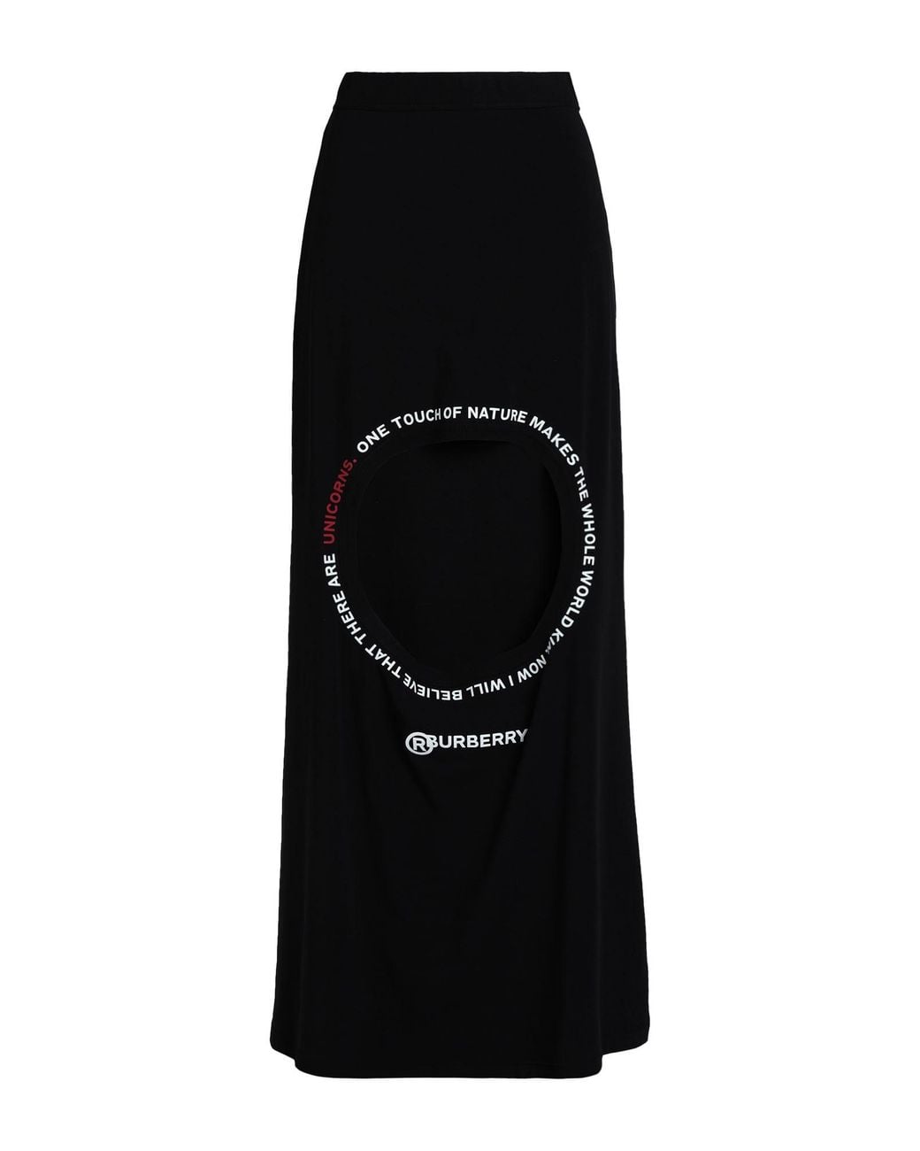 Burberry Black Maxi Skirt