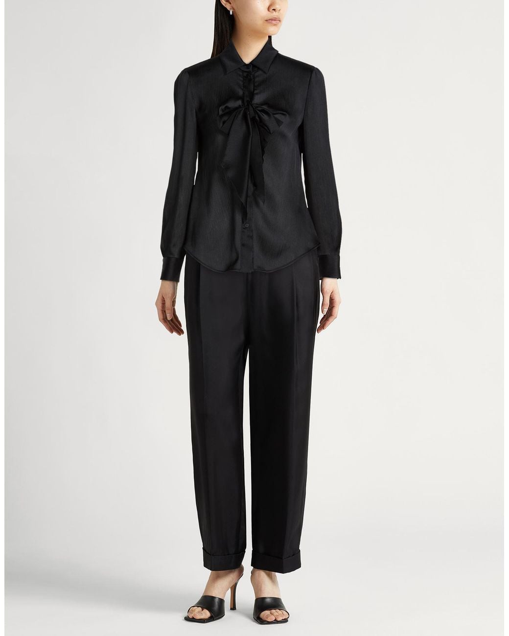 Emporio Armani Black Shirt Polyester