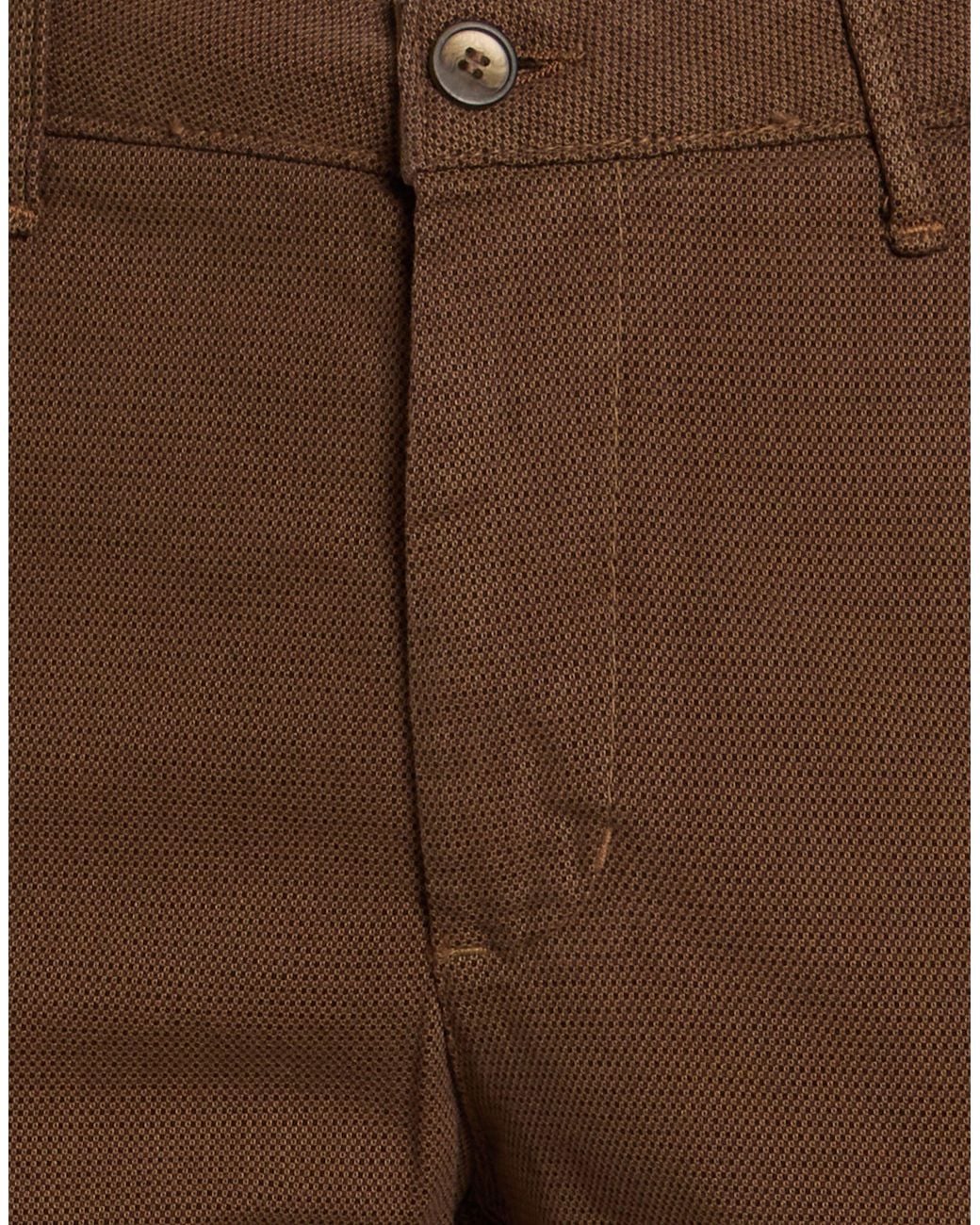 GROOWE Brown Pants Cotton, Elastane for men