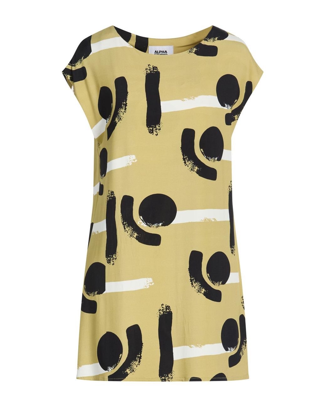Alpha Studio Yellow Mini Dress