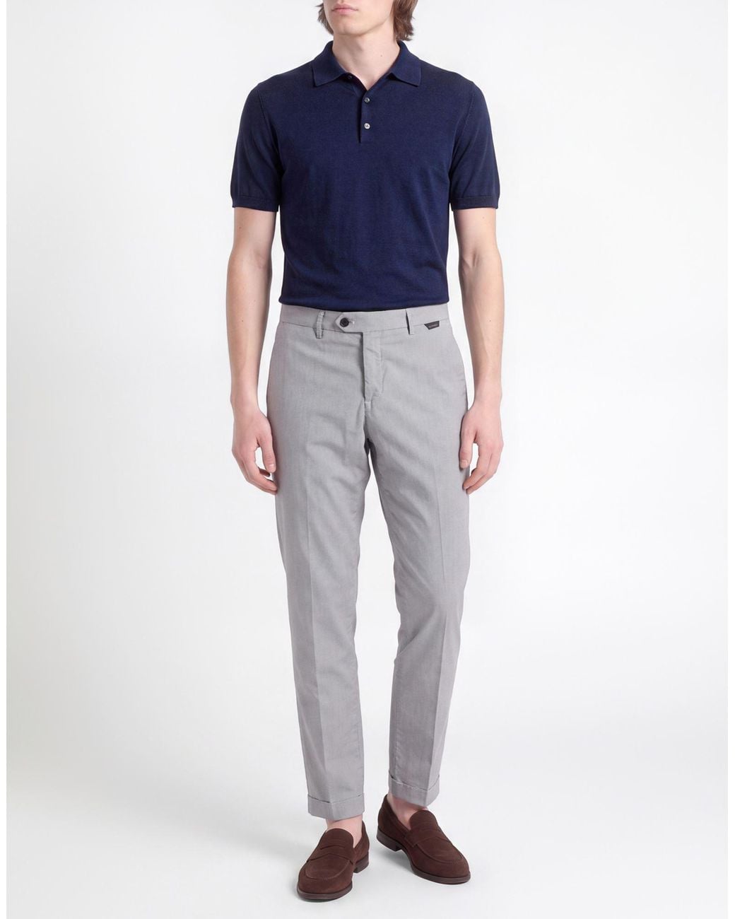 Antony Morato Gray Slate Pants Cotton, Polyester, Elastane for men