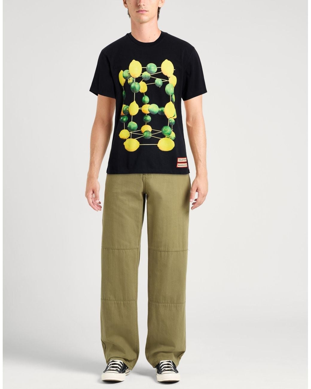 Maison Kitsuné Black T-Shirt for men