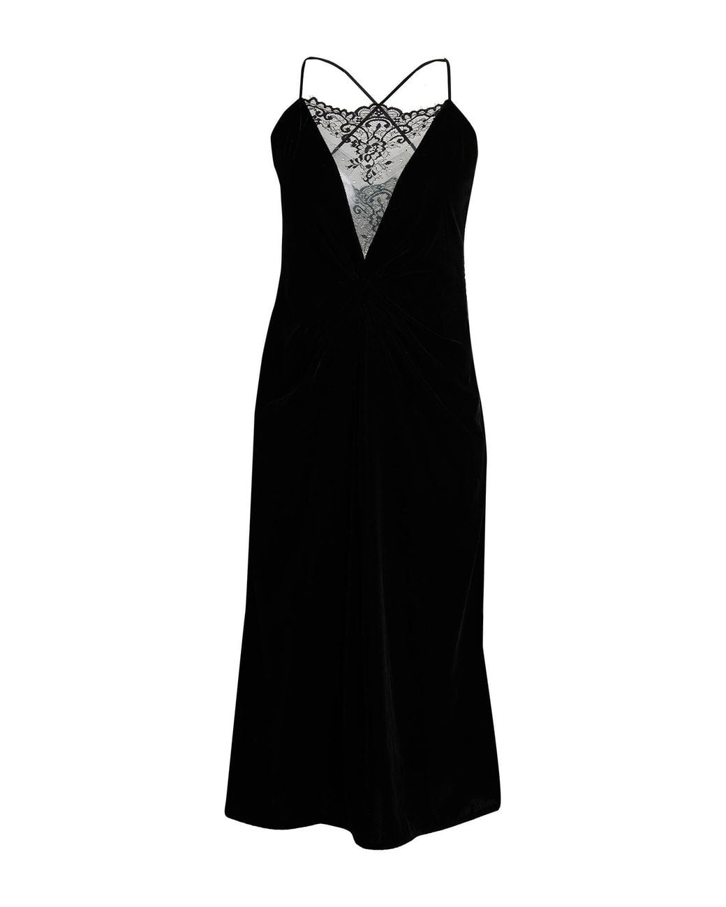 ViCOLO Black Midi Dress Polyester