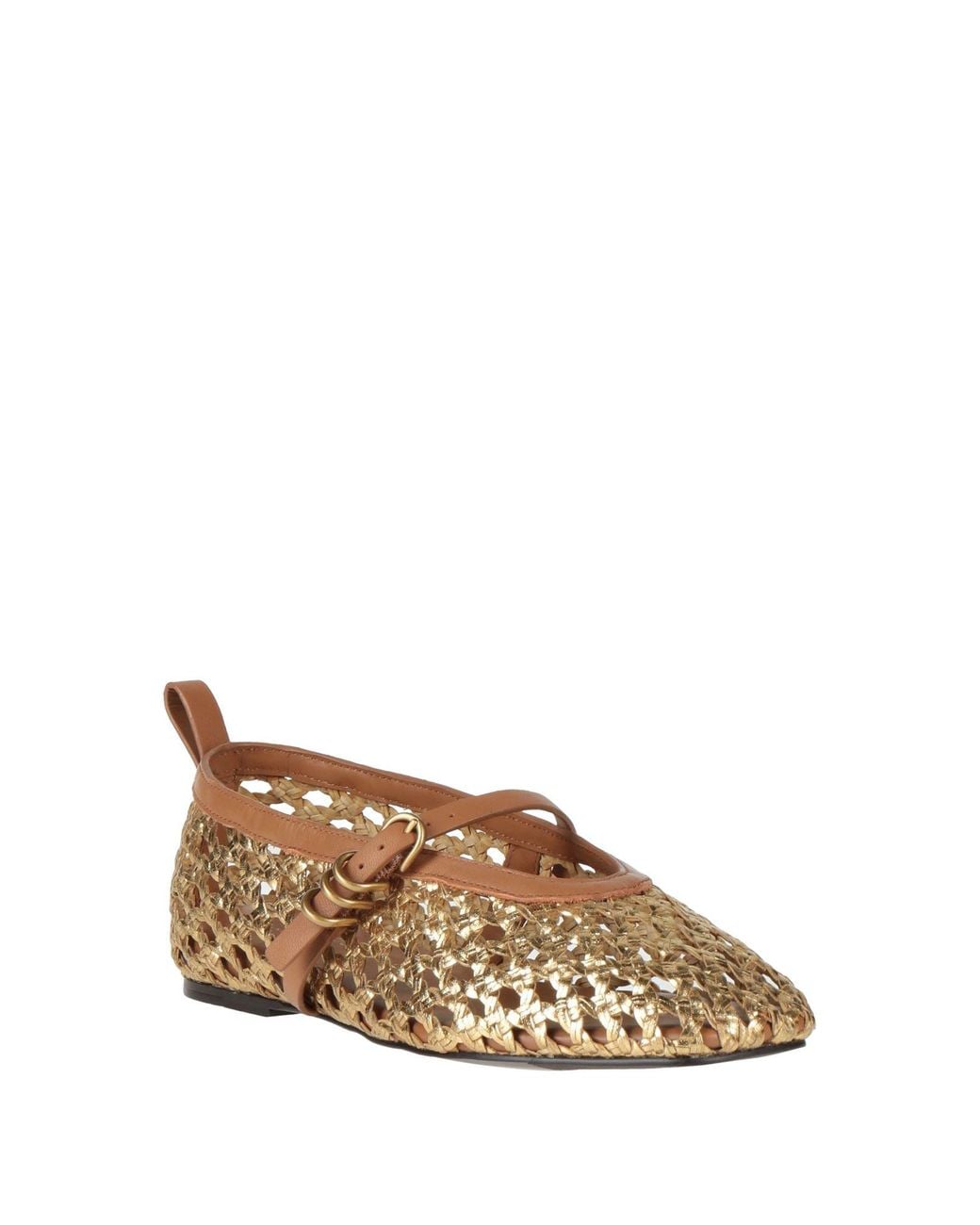 Rag & Bone Metallic Ballet Flats Synthetic Material