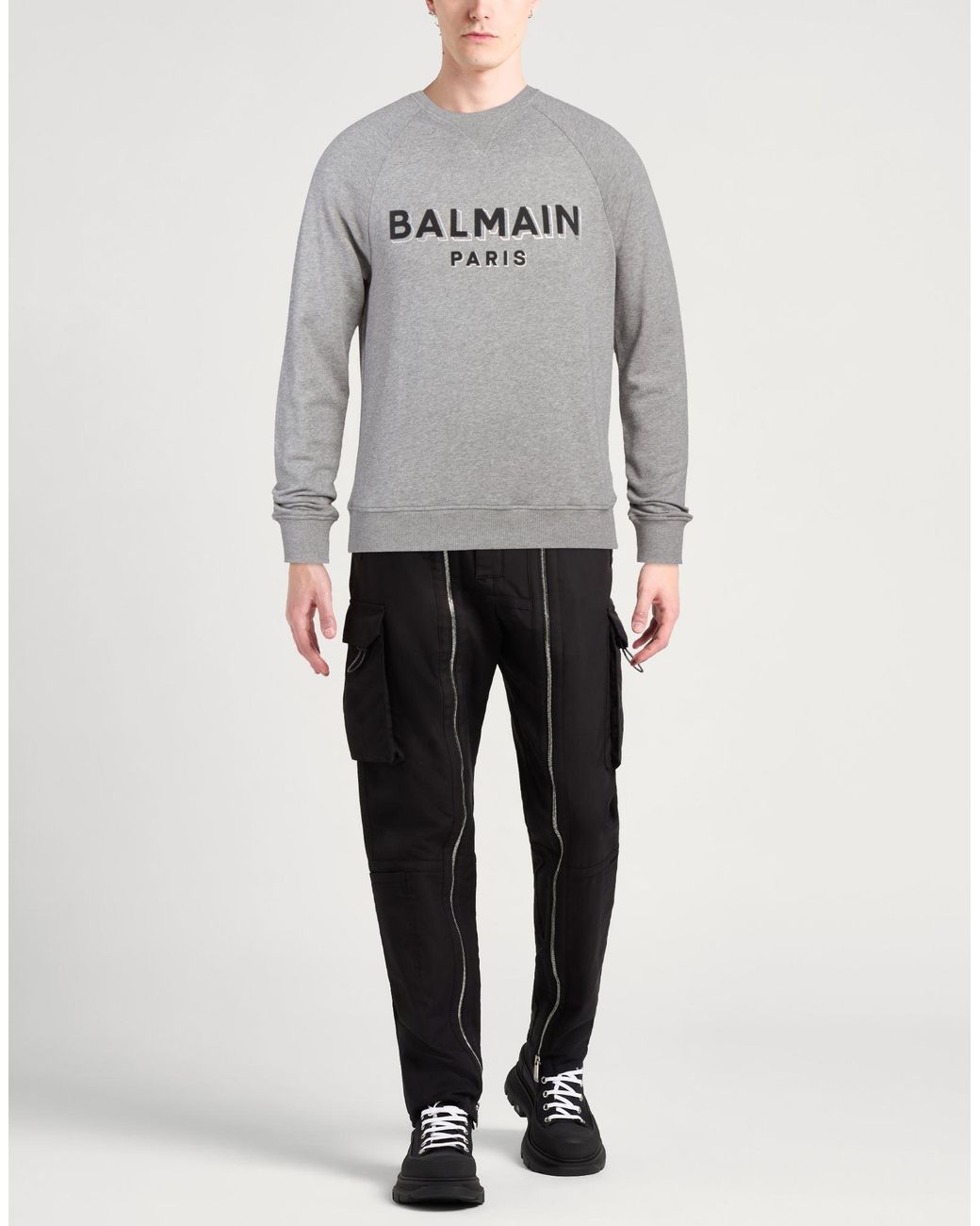 Balmain Gray Sweatshirt for men