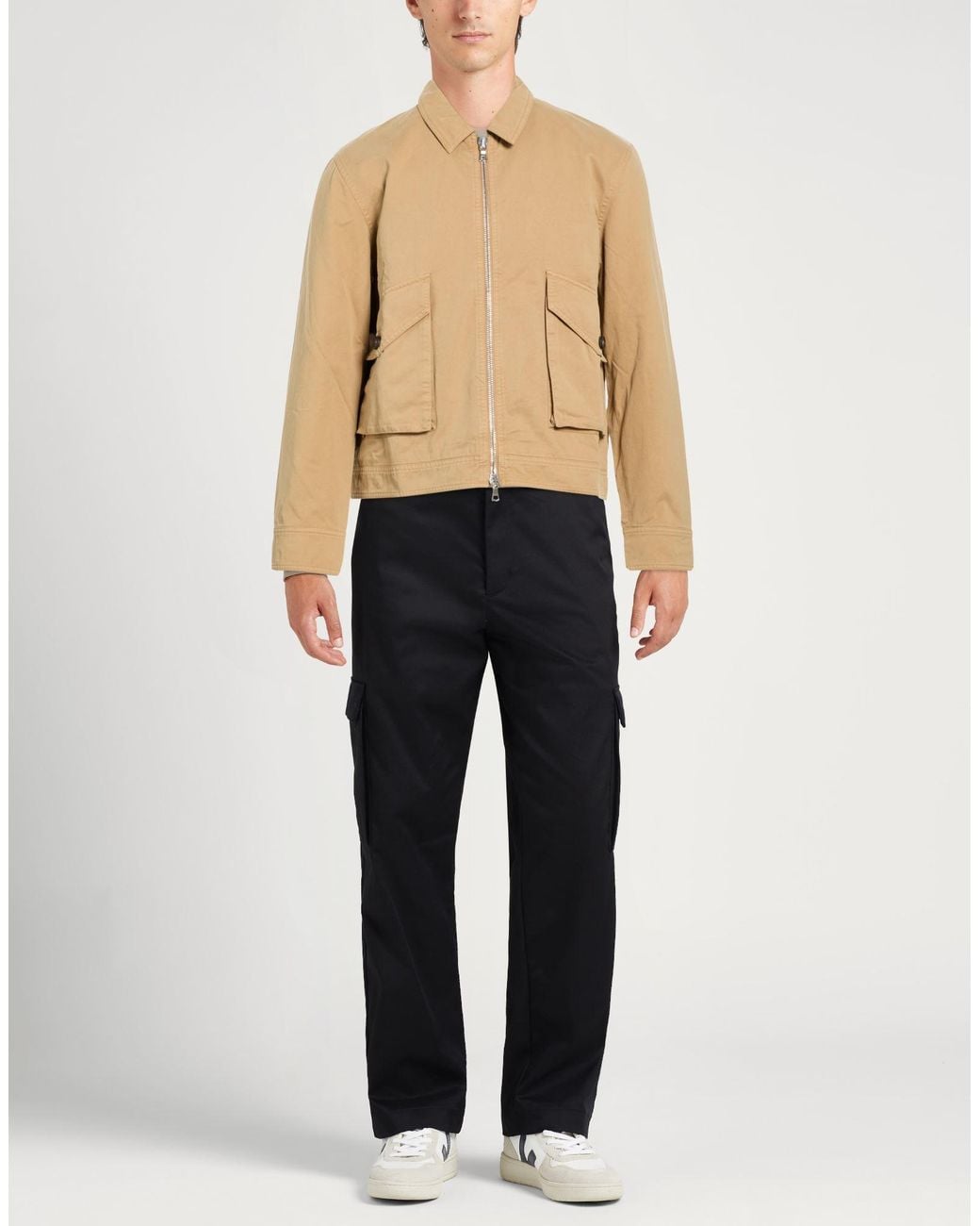 Officine Generale Natural Sand Jacket Cotton for men