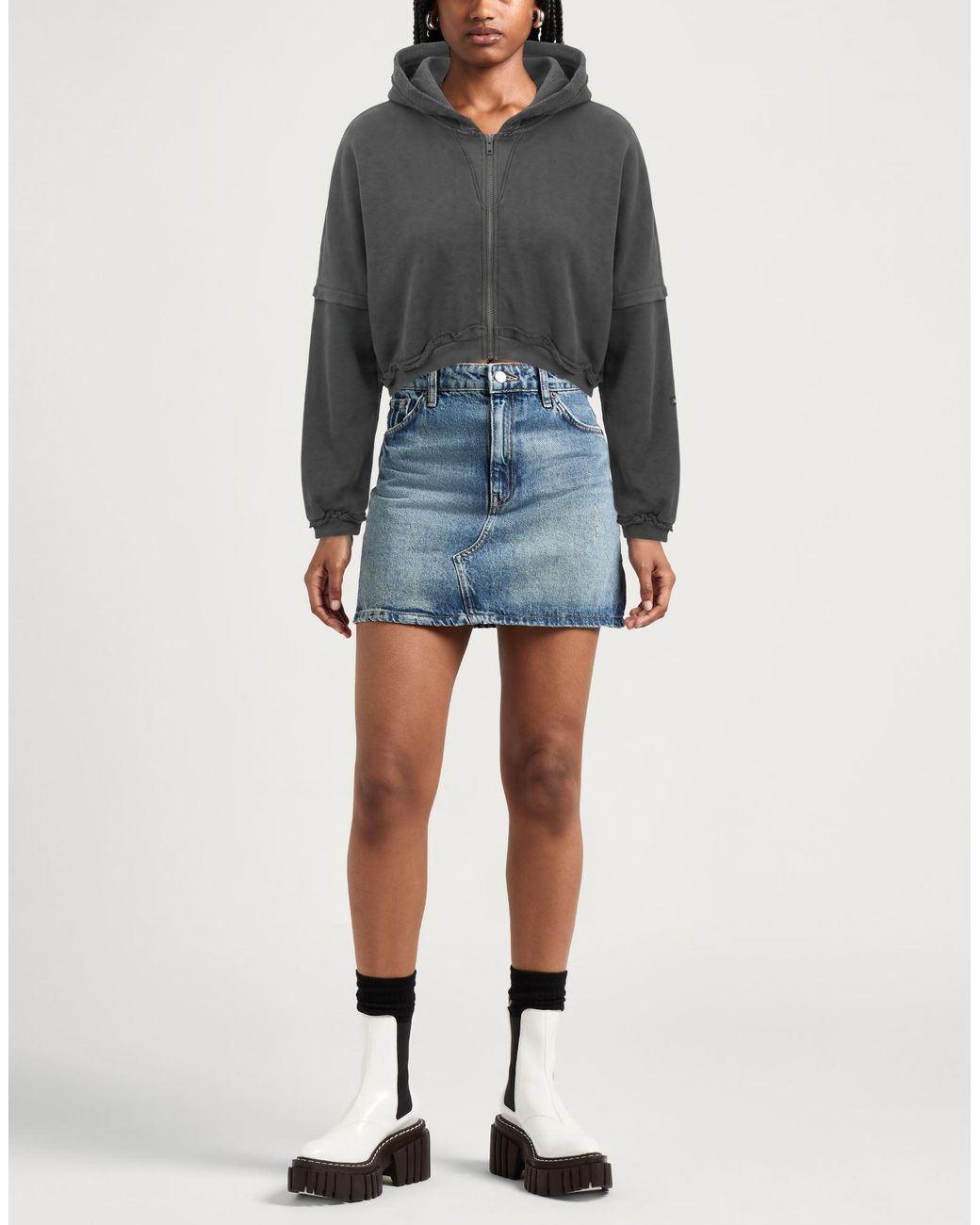 Joah Brown Gray Sweatshirt Cotton