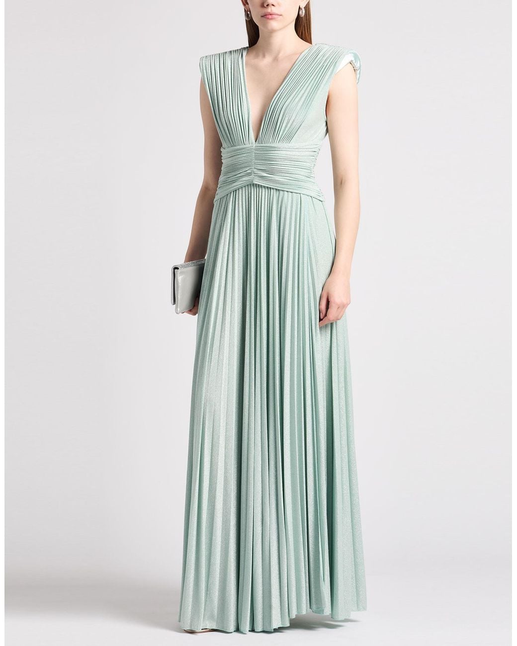 Elisabetta Franchi Green Maxi Dress