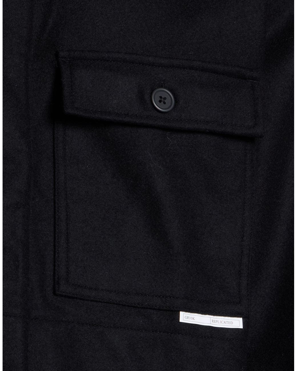 GR10K Blue Jacket Wool, Polyamide for men