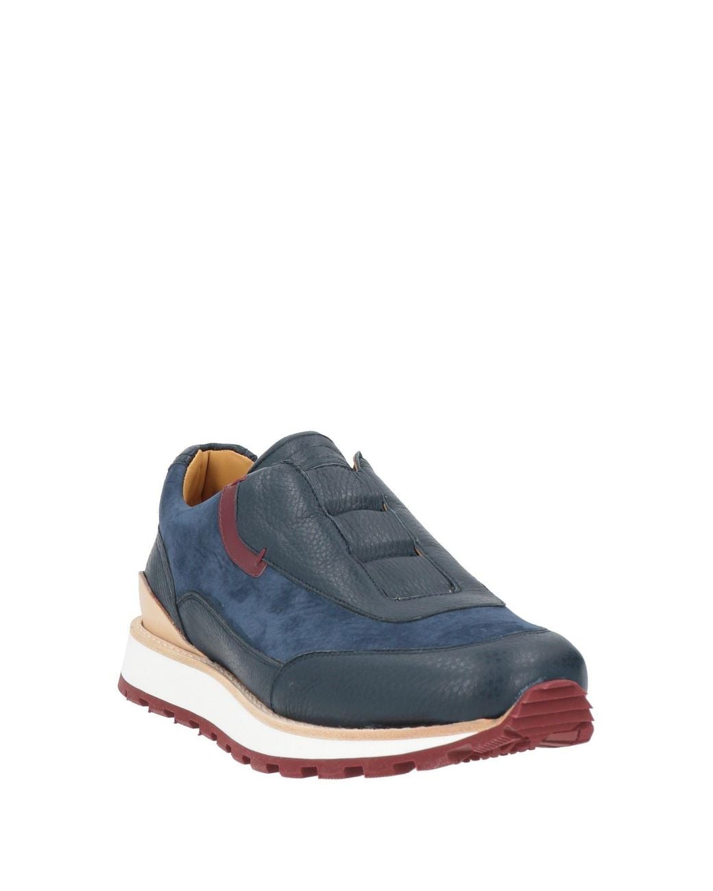 Testoni Blue Sneakers Leather for men