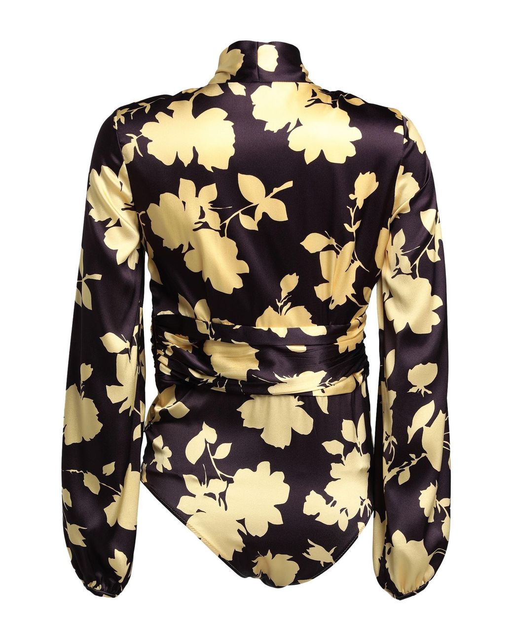 P.A.R.O.S.H. Black P.A.R.O..H. Plum Bodysuit Silk, Elastane