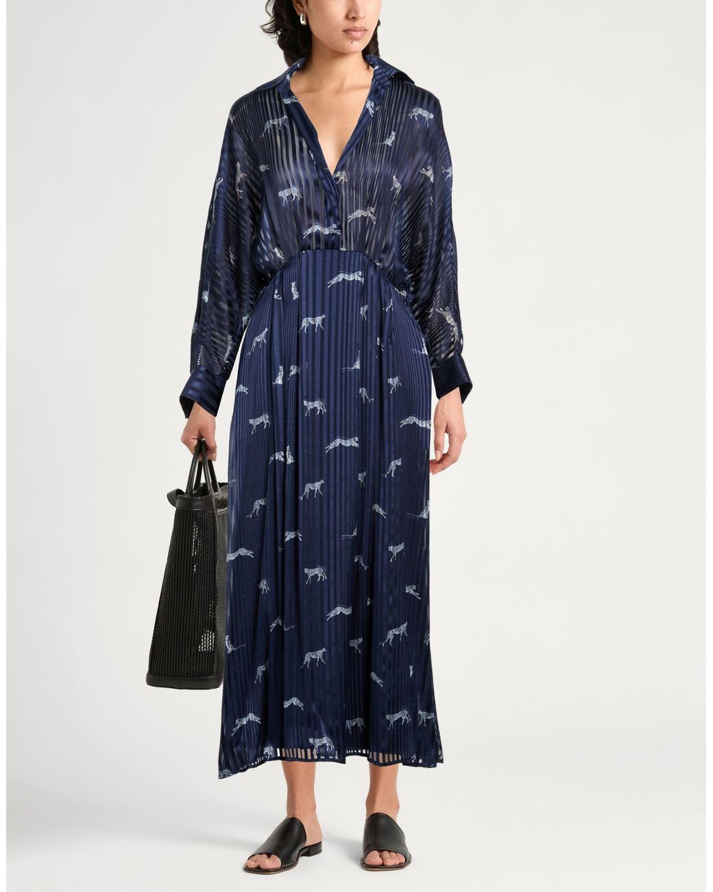 Ballantyne Blue Maxi Dress Silk