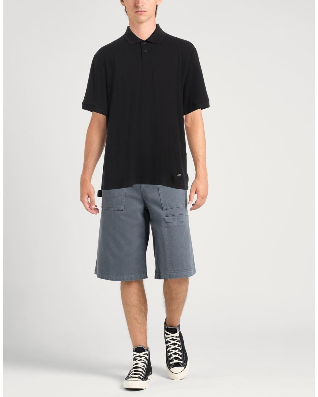 Just Cavalli Black Polo Shirt for men