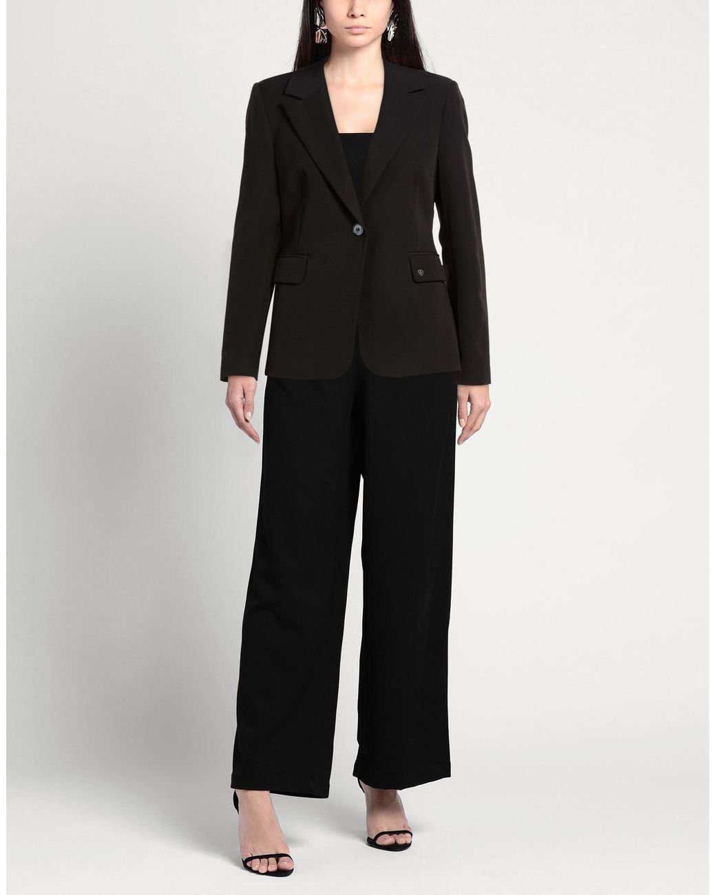 Please Black Blazer Polyester, Elastane