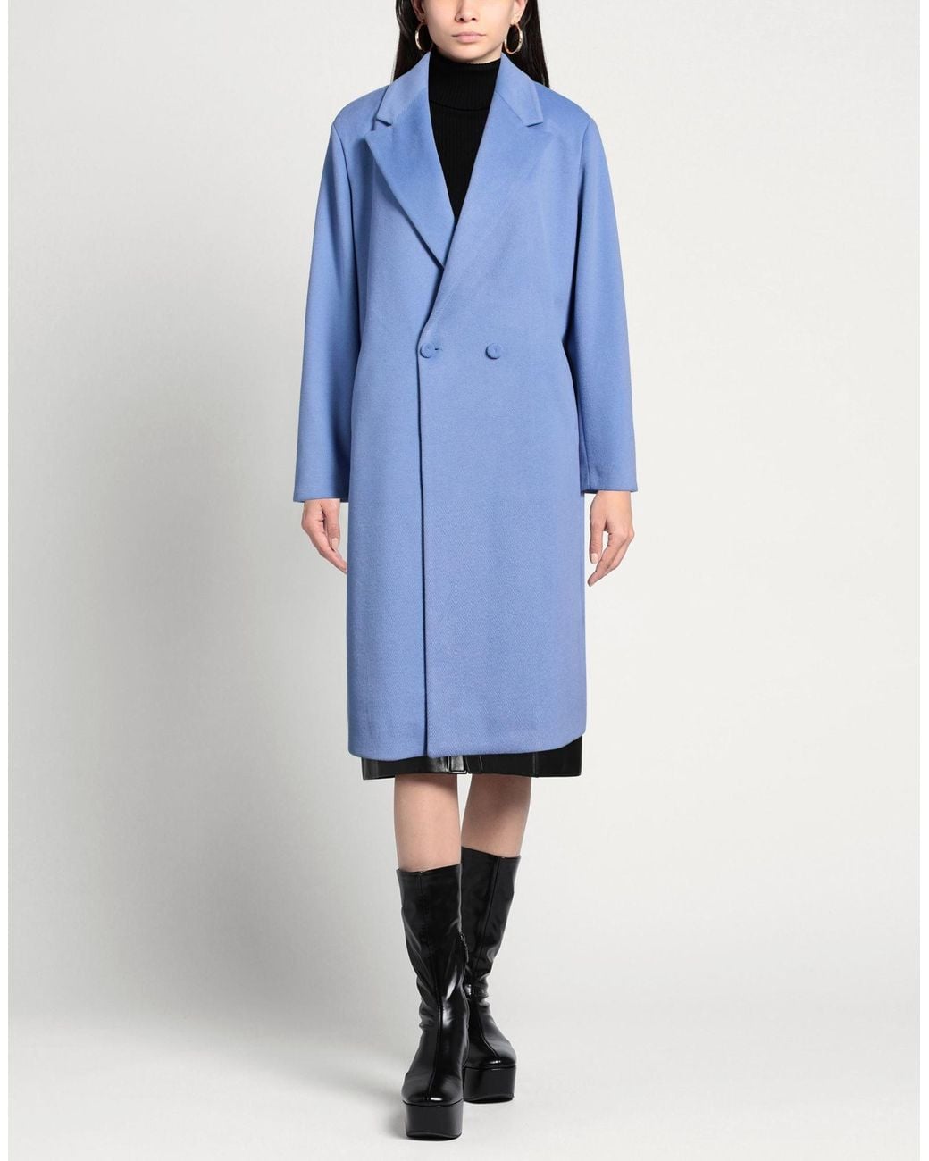 Abrigo Exte de color Blue