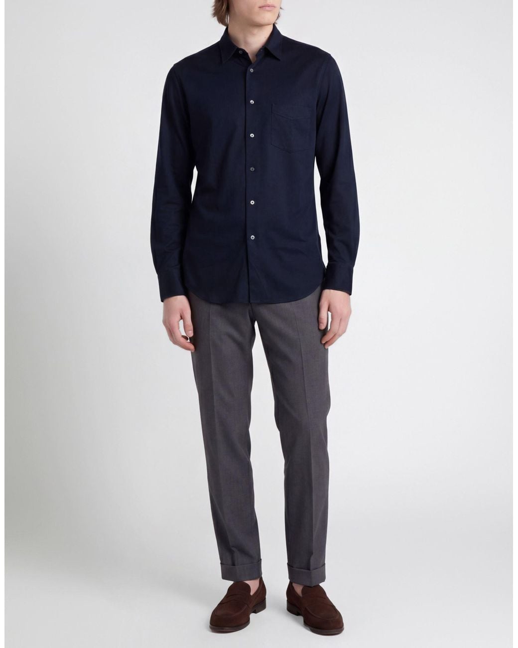 Paolo Pecora Blue Shirts for men