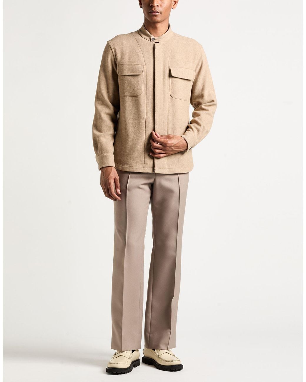 Boglioli Natural Jacket Wool, Cashmere for men