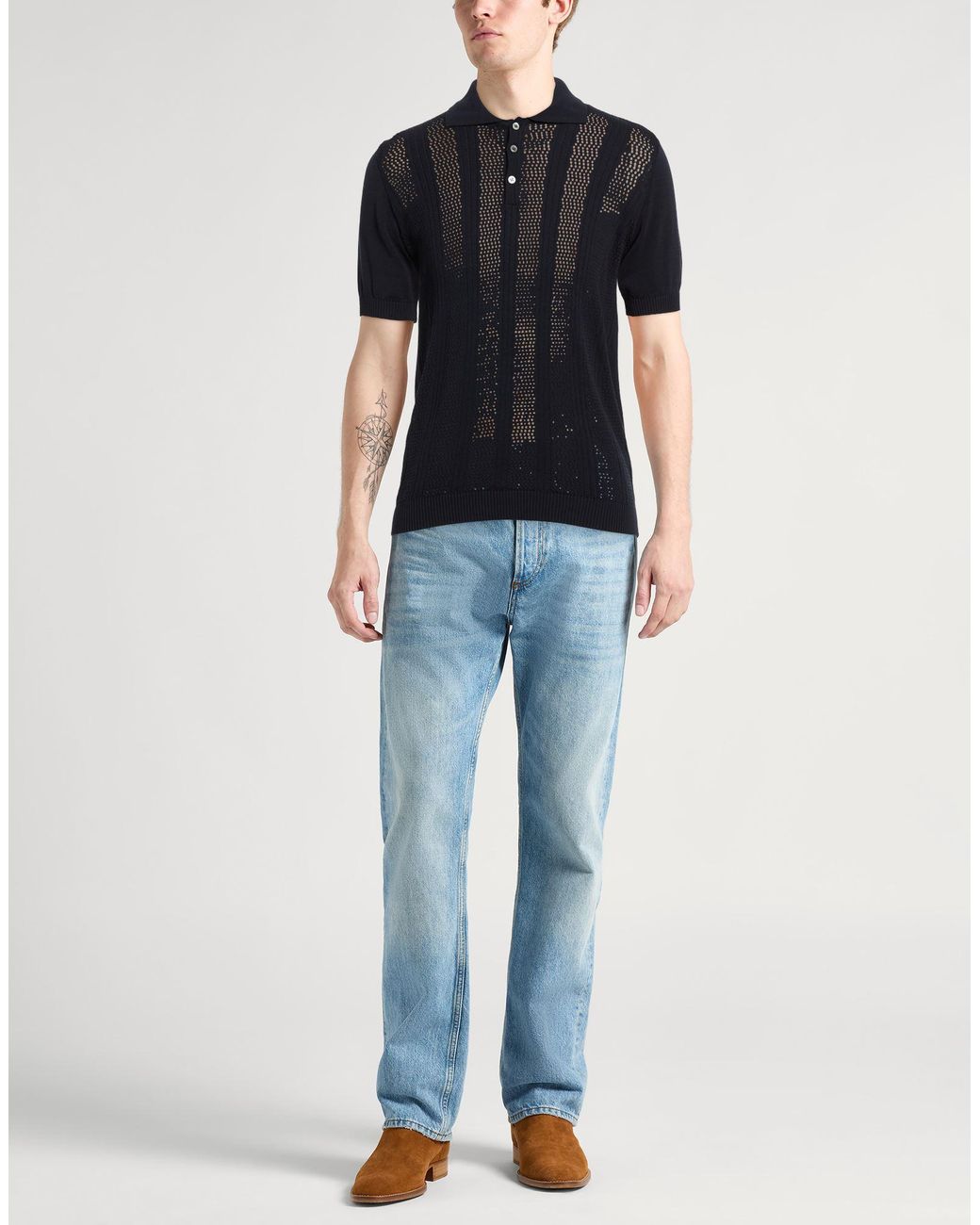 Drumohr Black Polo Shirts for men