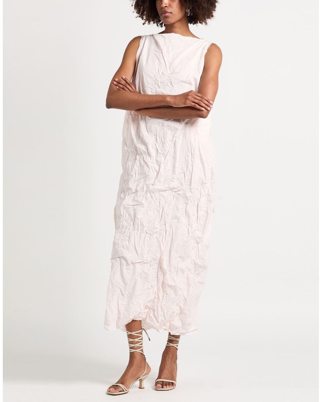 Daniela Gregis Pink Maxi Dress Cotton