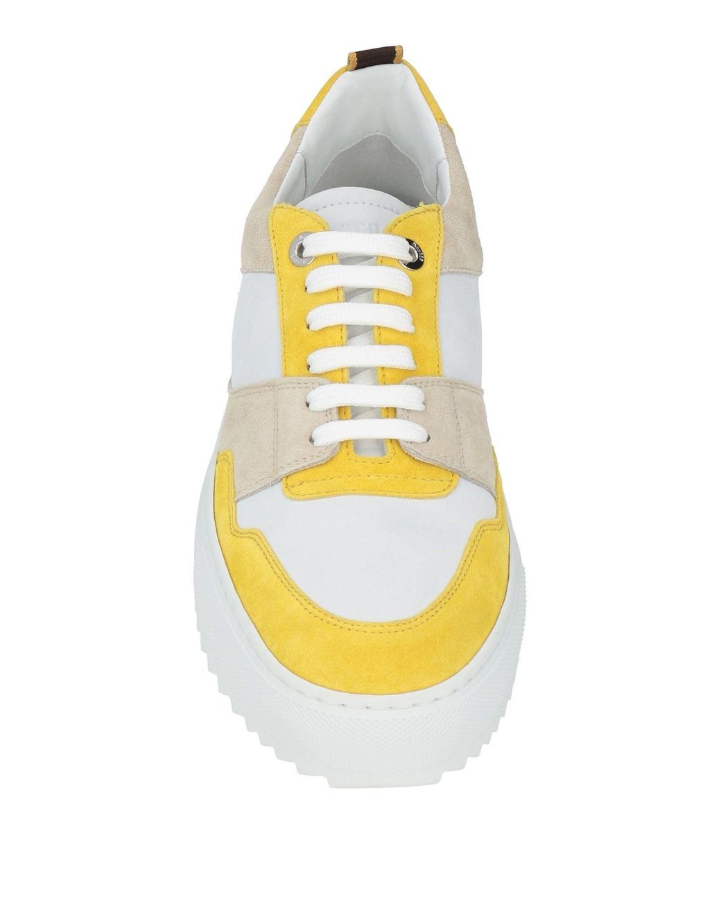 Moorer Yellow Sneakers Leather for men