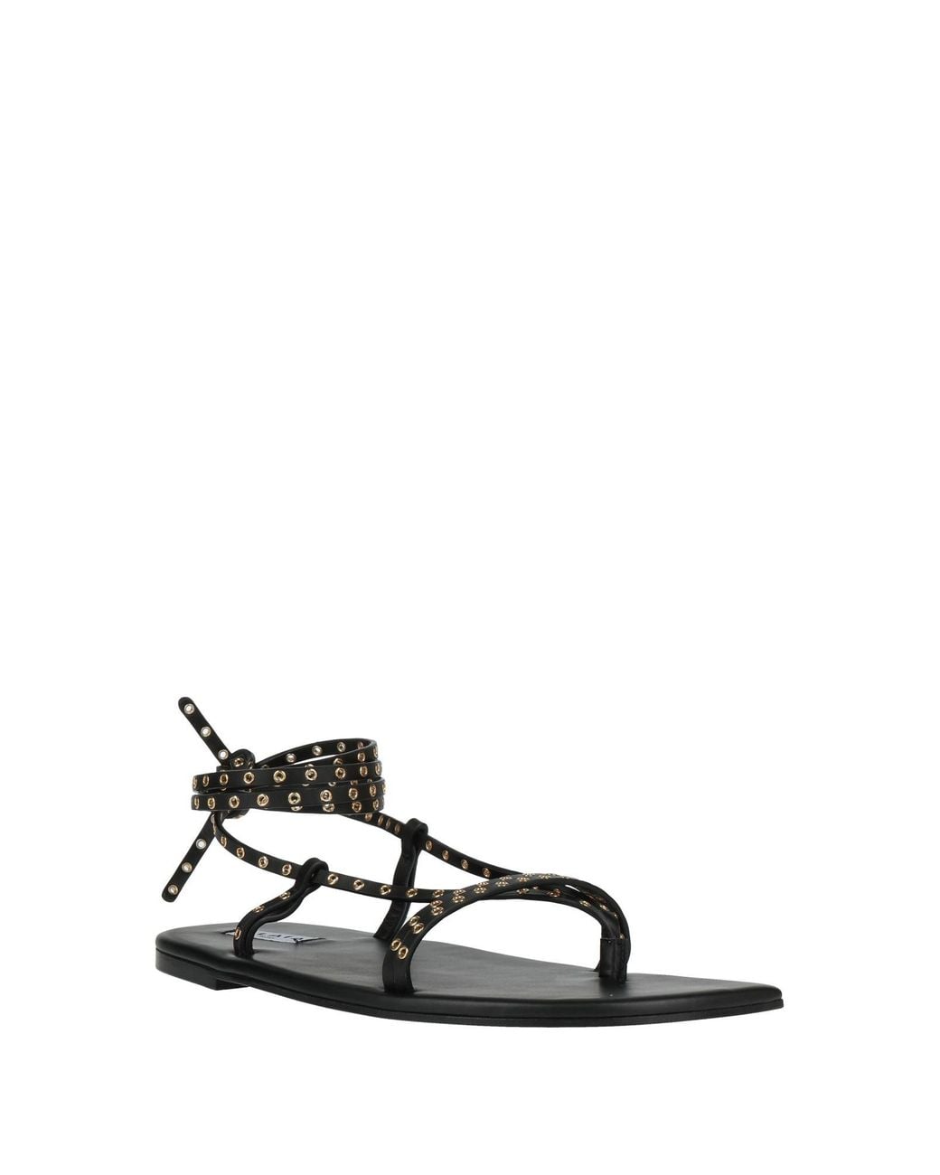 Alaïa White Thong Sandal Calfskin