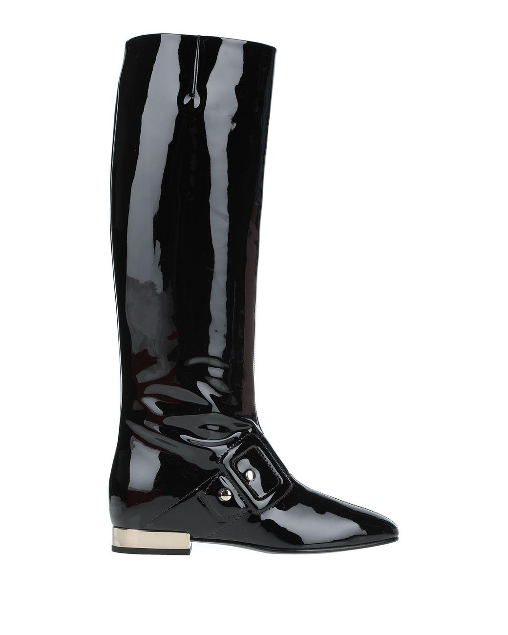Roger Vivier Black Boot Leather