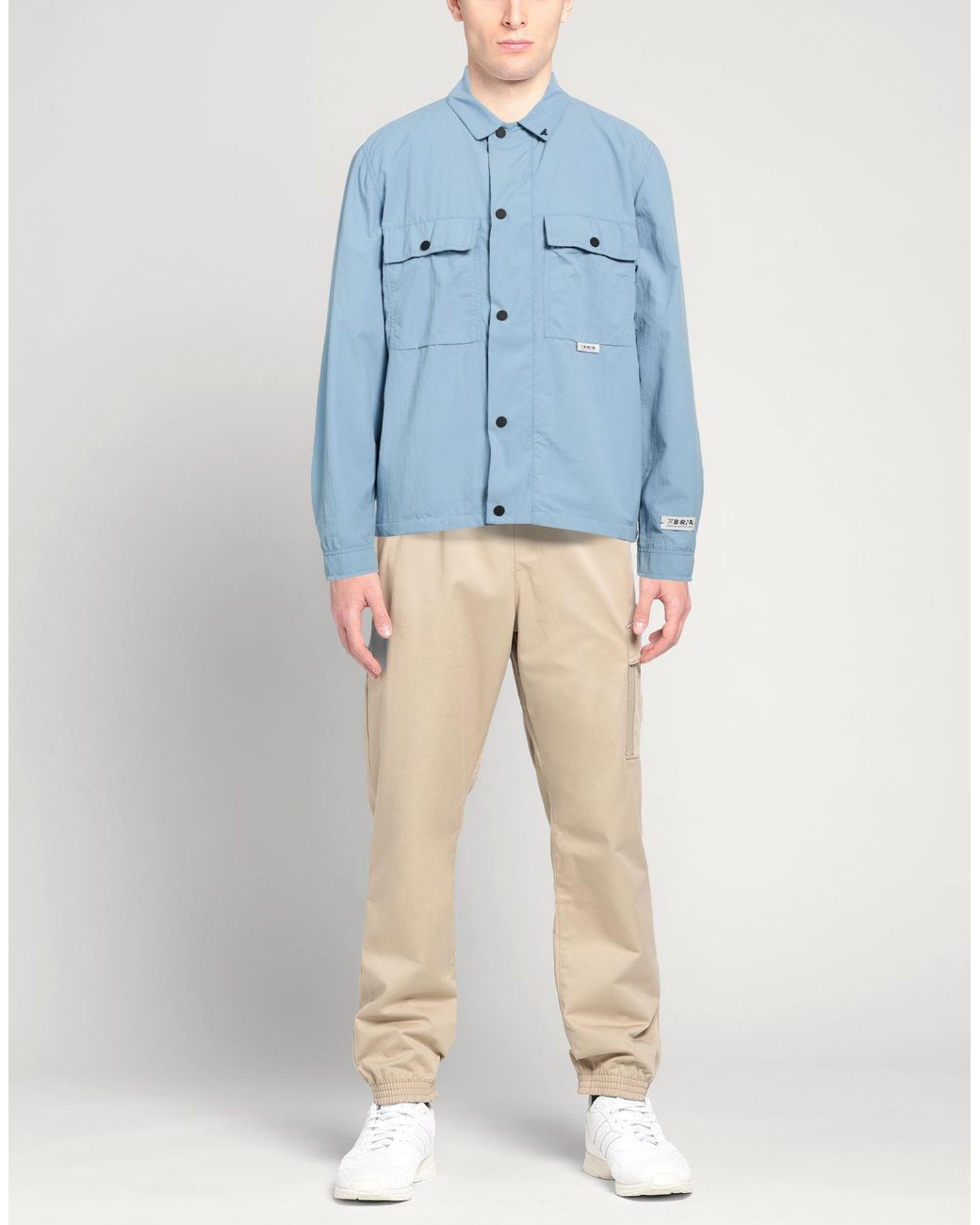 Berna Blue Jacket Polyamide for men