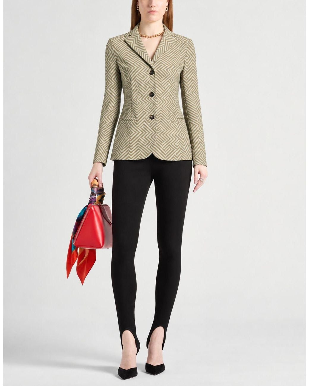 Rrd Green Blazer Polyamide, Elastane
