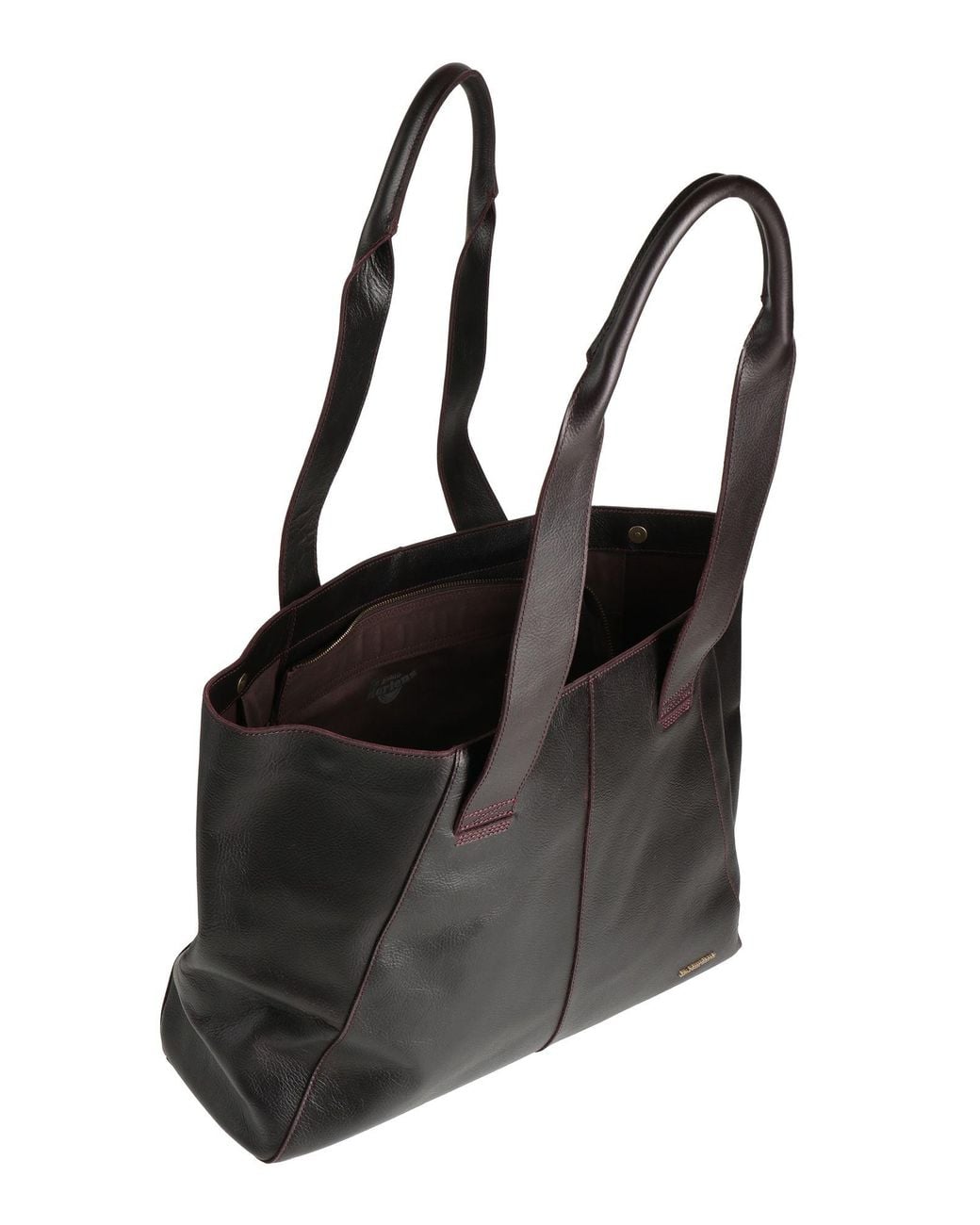 Dr. Martens Black Maxi Tote Overdrive -- Dark Shoulder Bag Cow Leather for men