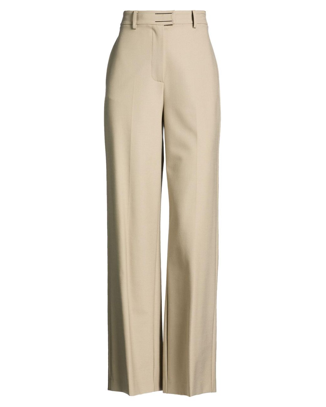 Patrizia Pepe Natural Pants Polyester, Virgin Wool, Elastane